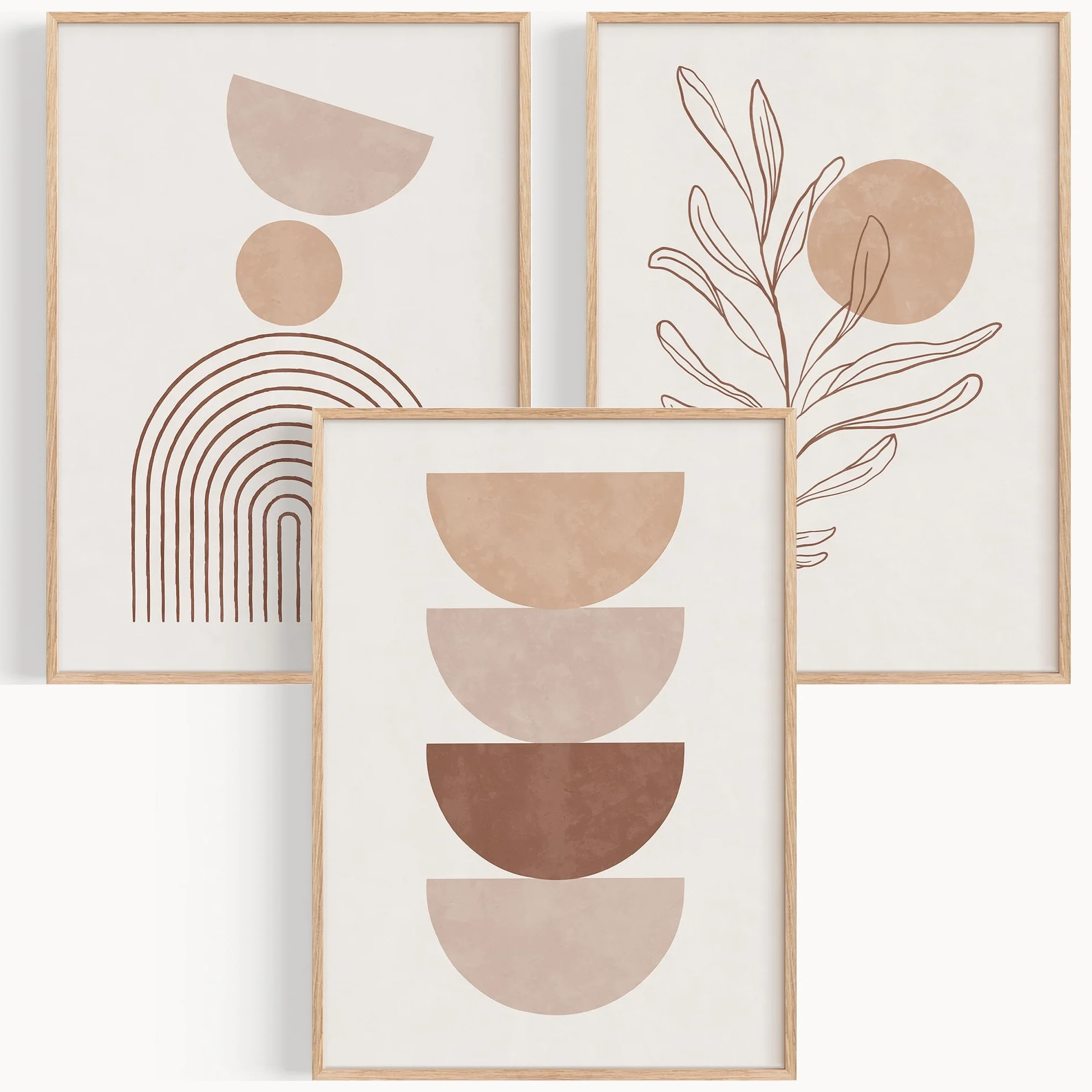 OHBIMA® Set Di Poster Da Parete quadri moderni soggiorno decorazioni camera da letto quadro astratto moderno stampe moderne wall art elegante arte astratta contemporanea (Senza Cornice – 50x70cm)
