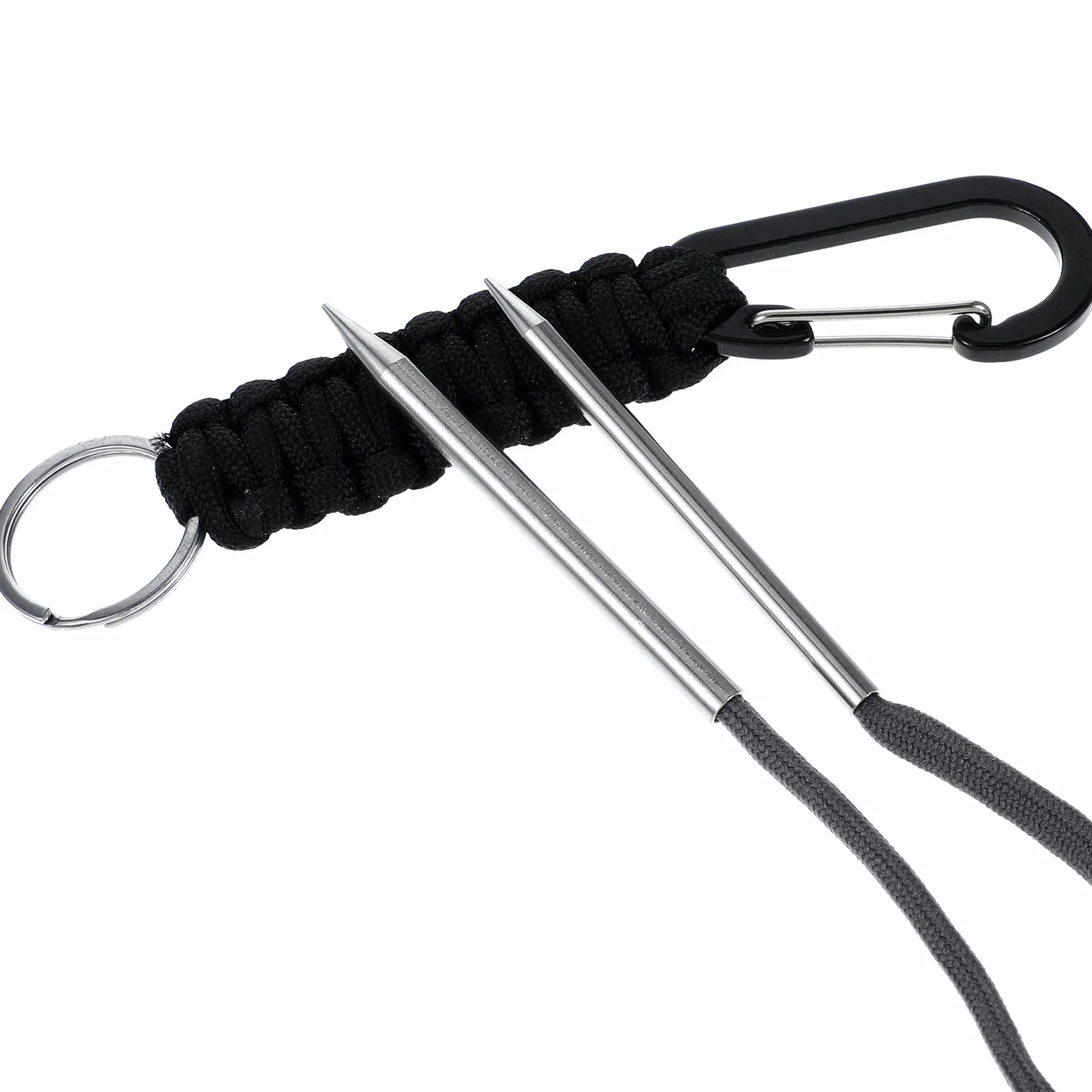 6 Accessori per Paracord, Strumenti per Lavori in Pelle - Maschera, Ago, Allacciatura