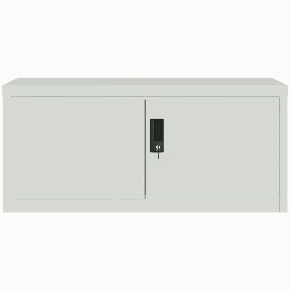 Armadio Classificatore Grigio Chiaro 90x40x40 cm in Acciaio,Armadi Archivio,Armadio Classificatore,Armadi da Ufficio,Schedario da Ufficio-339717