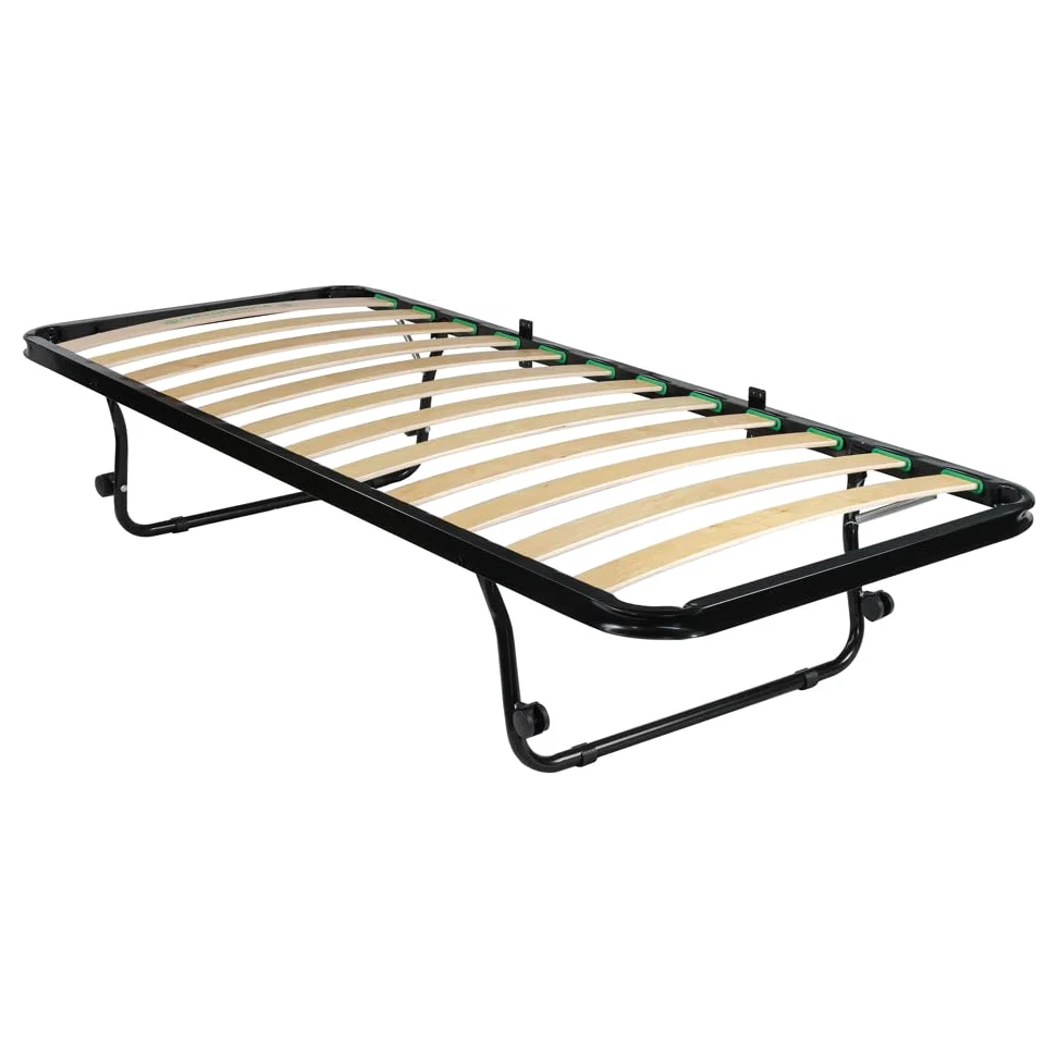 Comprarredo Rete estraibile sottoletto singola con ruote salvaspazio, telaio in metallo con sostegni pieghevoli per letto a scomparsa e a cassetto
