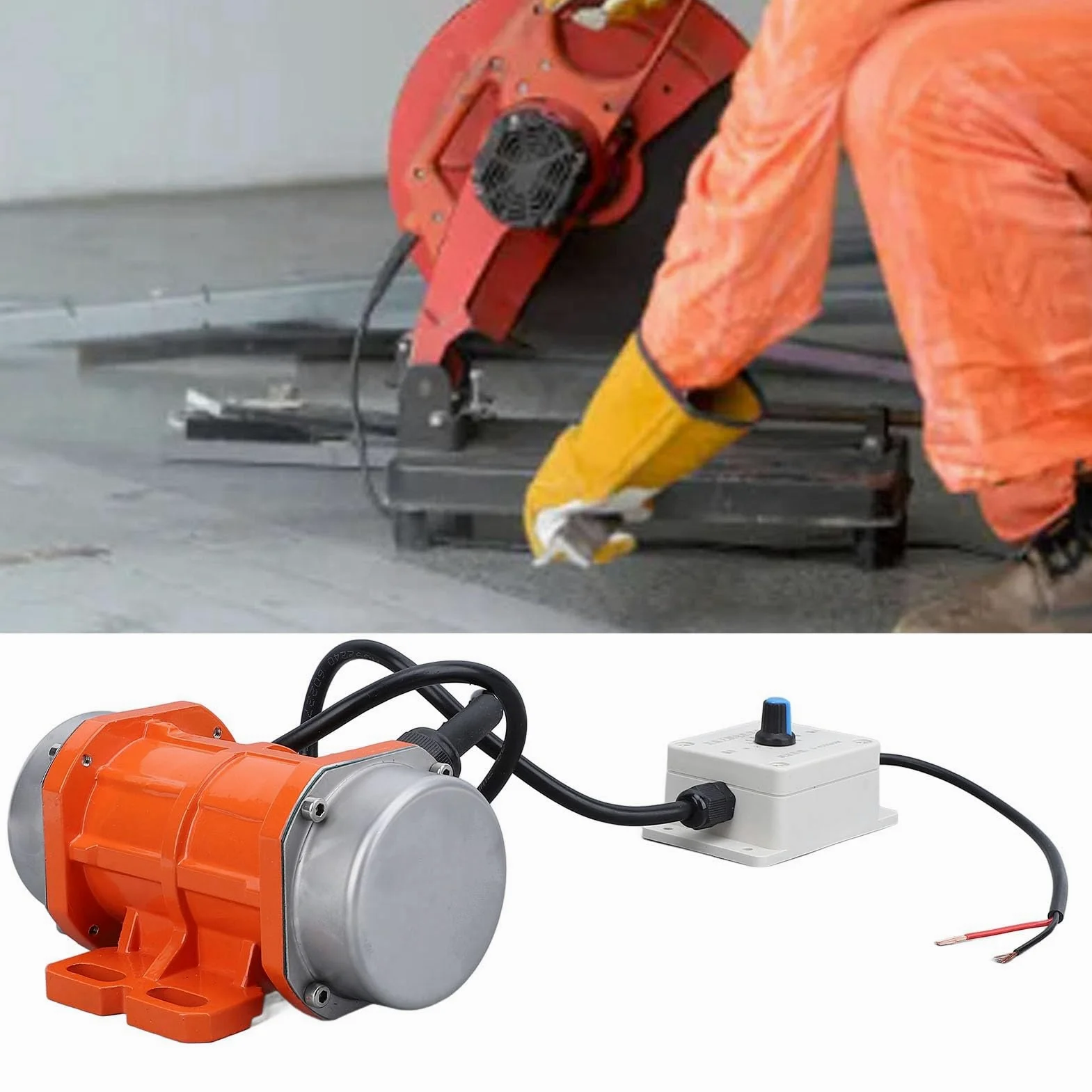 Generic Motore di Vibrazione, Motore a Vibrazione CC CC da 4000 Giri/Min Vibratore in Lega in Lega in di Alluminio con Shaker (40W)