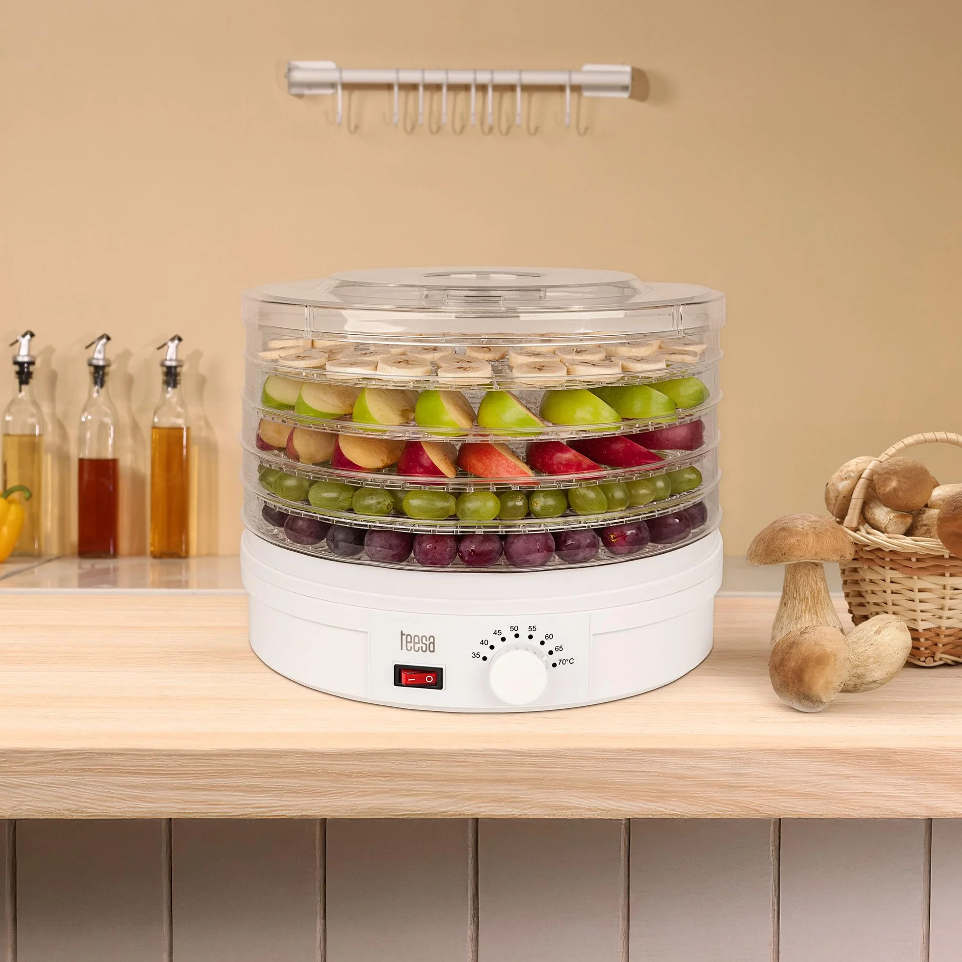 Teesa TSA3030 - Essiccatore per funghi, frutta e verdura