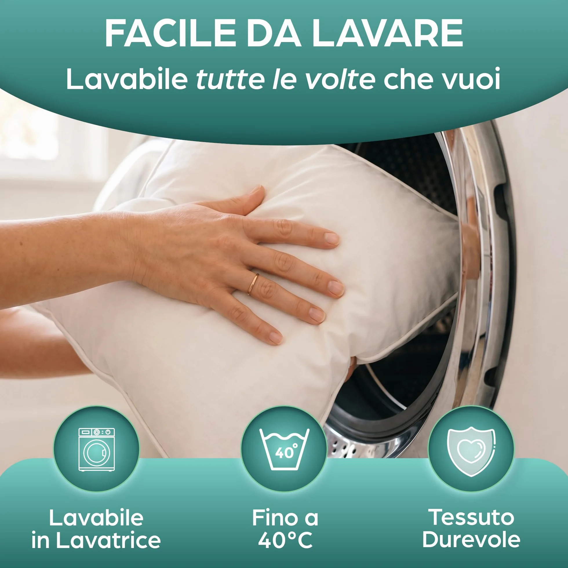 Flowen Cuscini Decorativi 45x45 Morbidi Microfibra Bianca Anallergici Antiacaro 2 Pezzi
