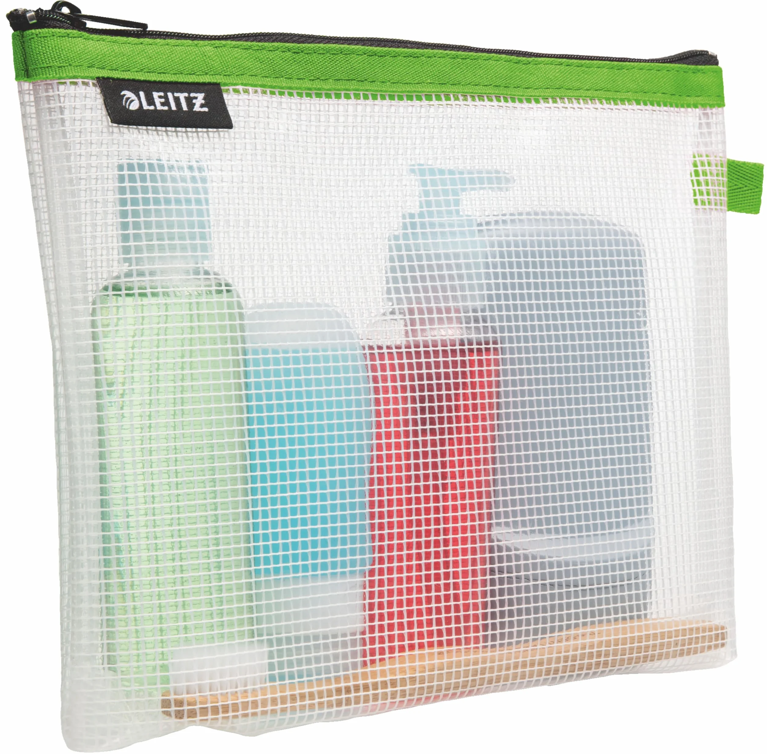 Leitz WOW Busta da Viaggio per Cosmetici Impermeabile 24x17x3 cm Verde