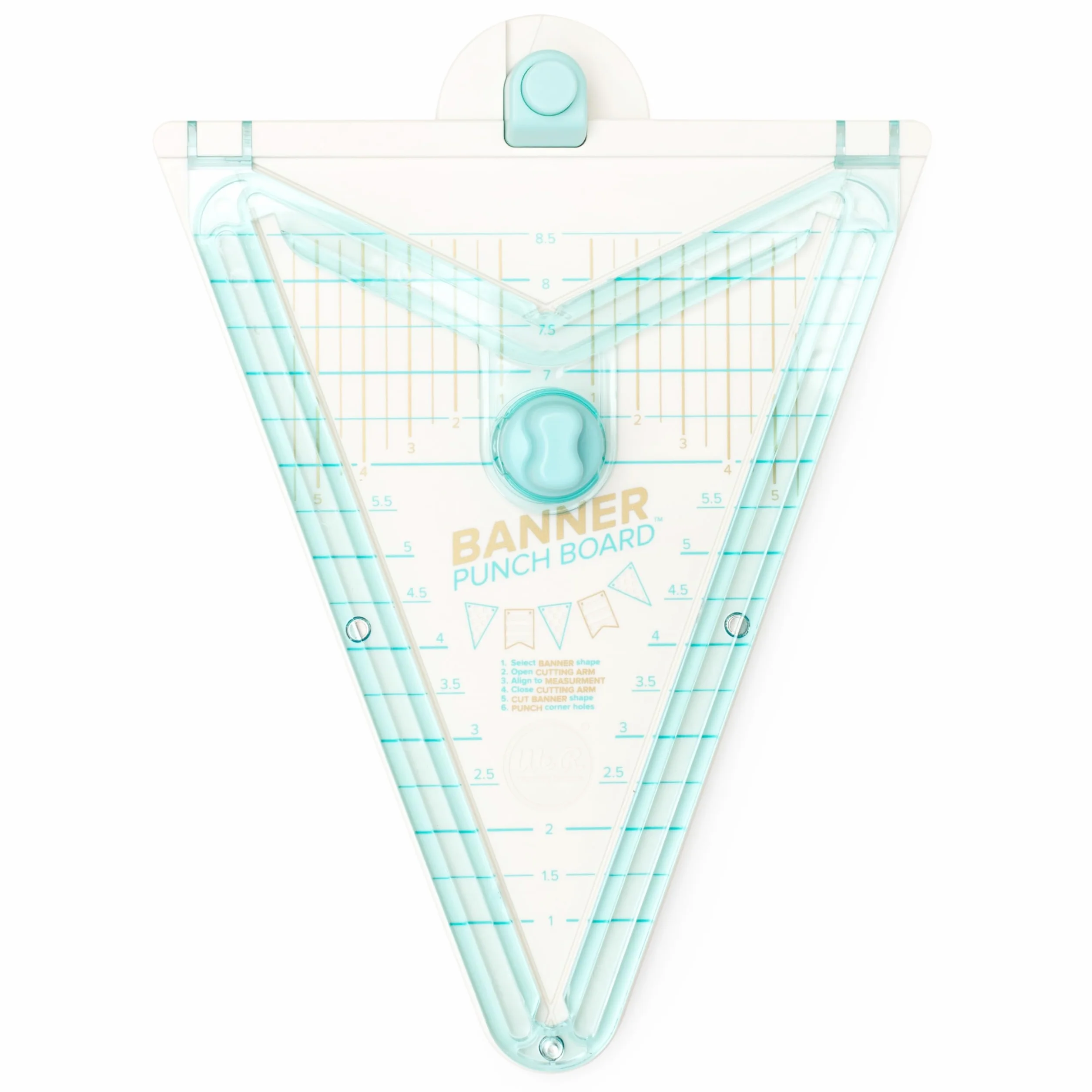 We R Memory Keepers Banner Punch Board Banner Punch Board Blue