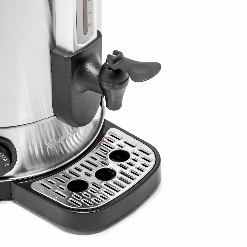 Erogatore di Acqua Calda 15 Litri, Acciaio Inox, Bollitore Acqua Professionale con Rubinetto, Distributore Macchina per Bevande Calde, Tè, per Hotel, Catering, Ristoranti, 1600 W