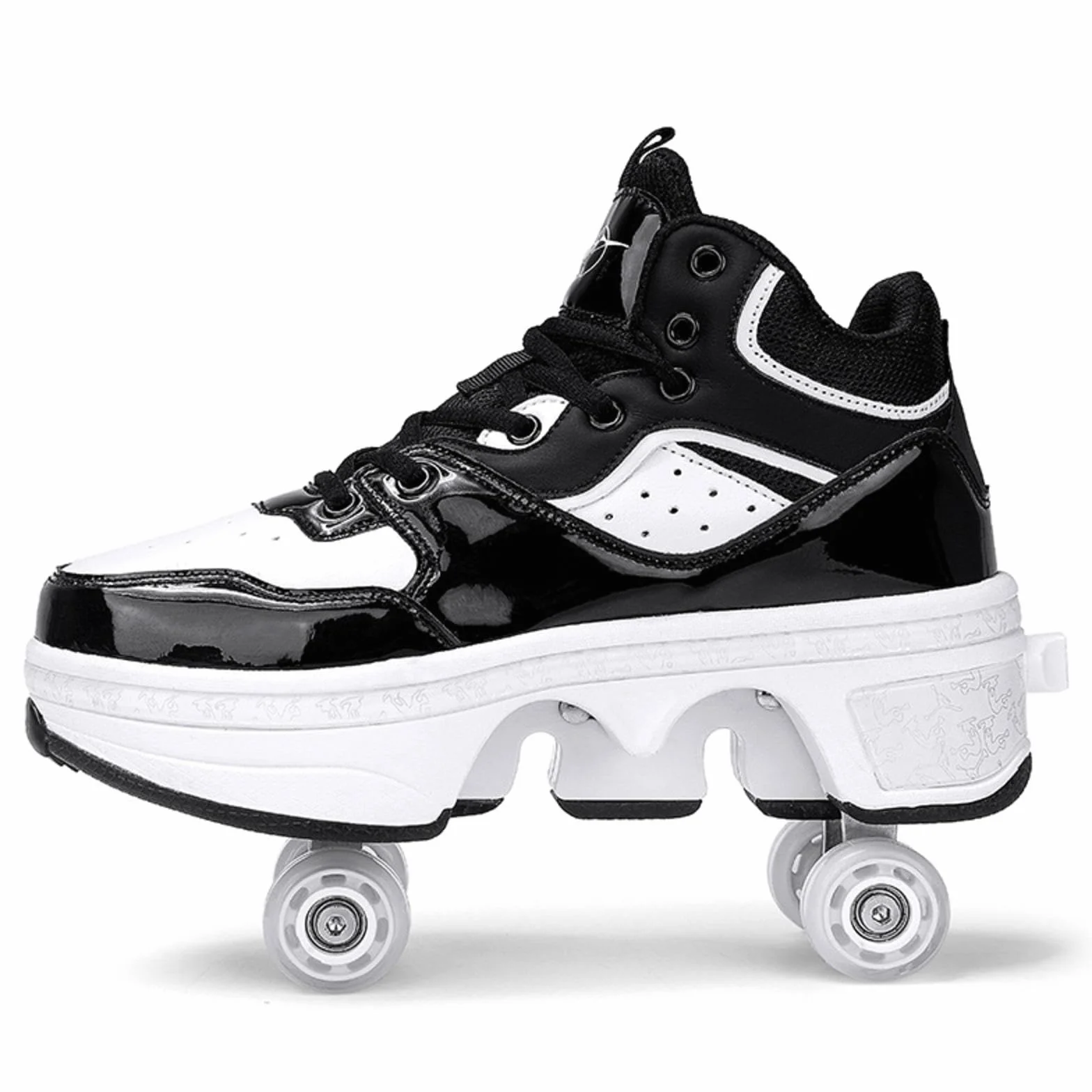 Pattinaggio Roulette Ragazza Sneakers Roller Scarpe da Skateboard con Ruote Sport Ginnastica Moda Multiuso