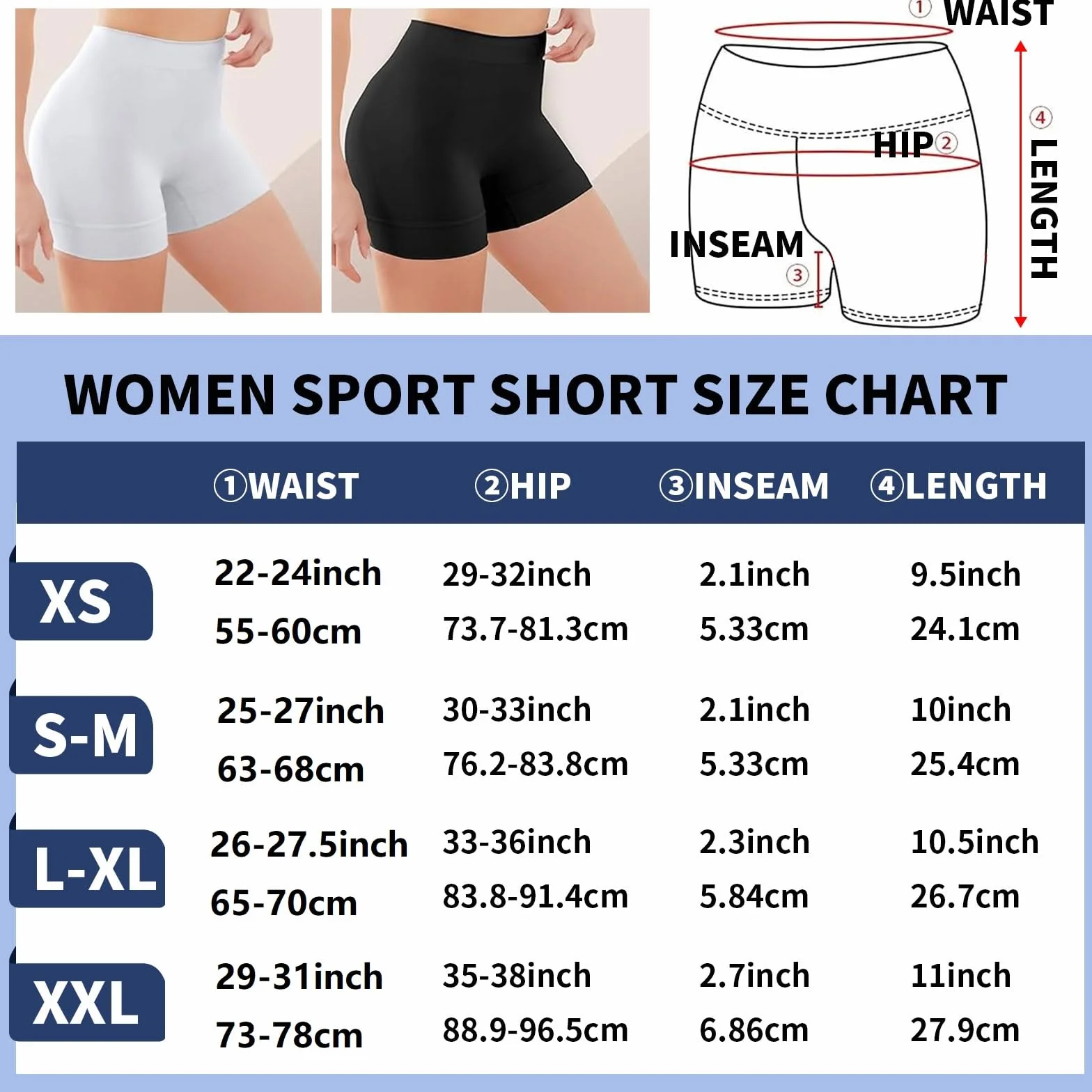 Pantaloncini Pallavolo Donna Runmeihe Mini Shorts Elastici Anti Sfregamento per Yoga Palestra