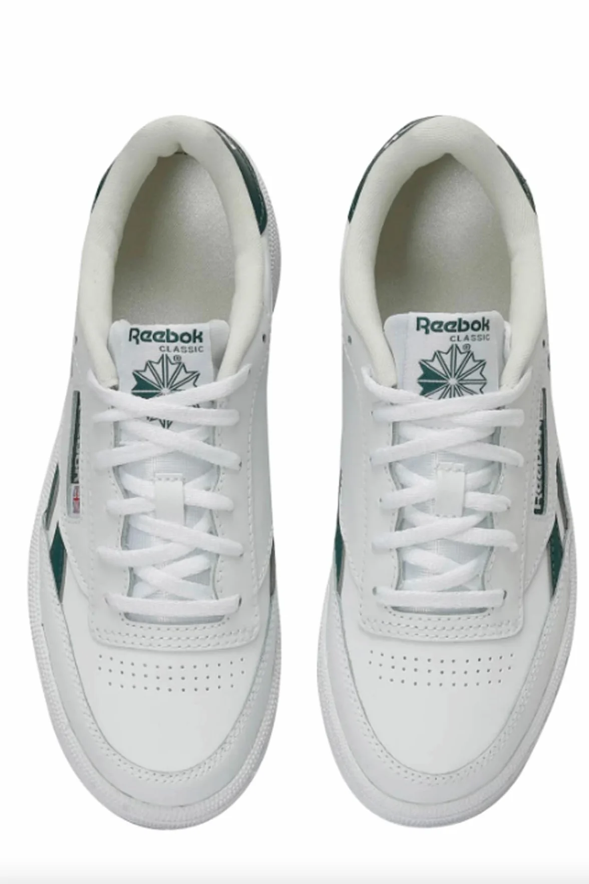 Reebok Club C Revenge Scarpe da Ginnastica Bambini e Ragazzi White Collegiategreen Vintagechalk 36 EU
