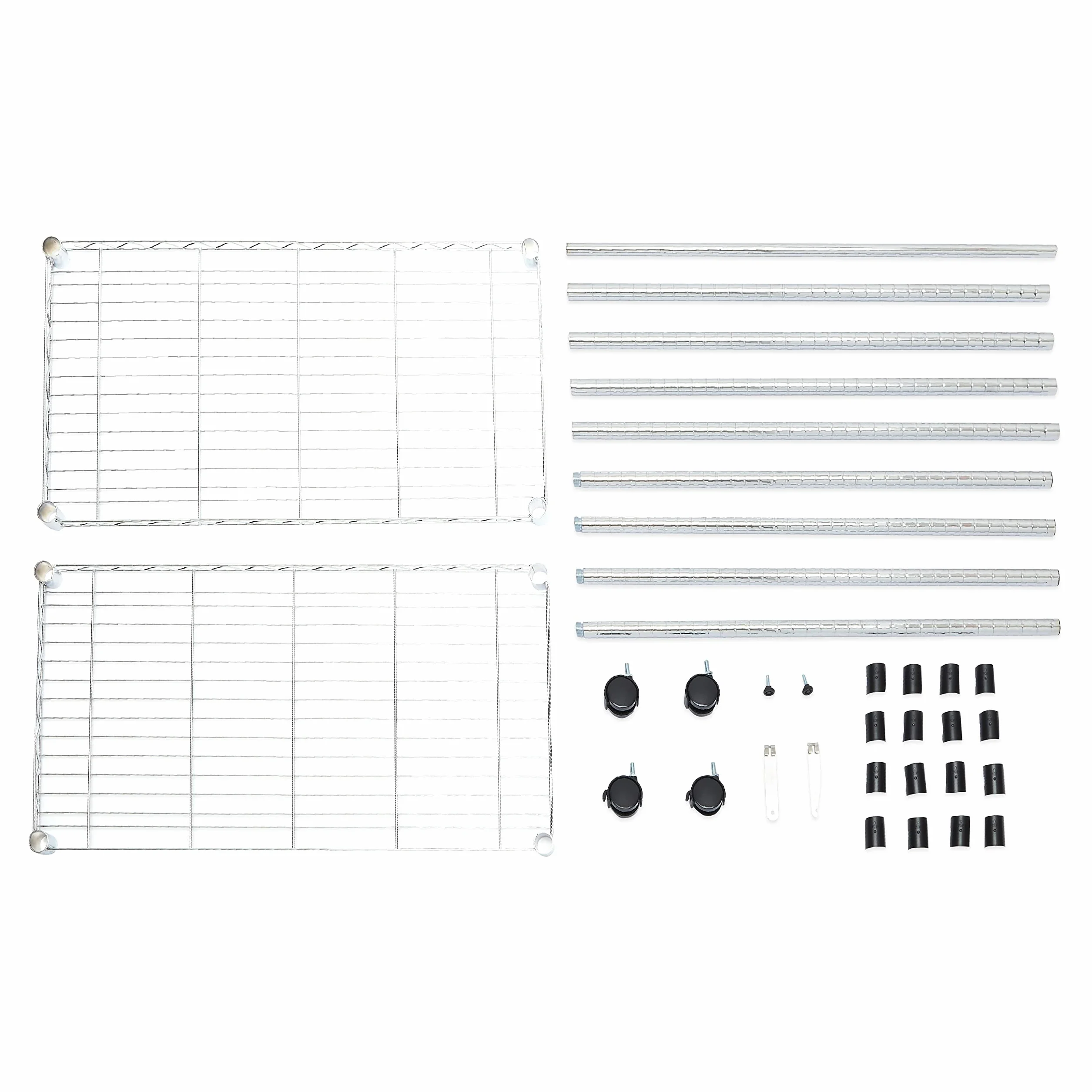 Amazon Basics Appendiabiti cromato 89 x 45 x 180 cm