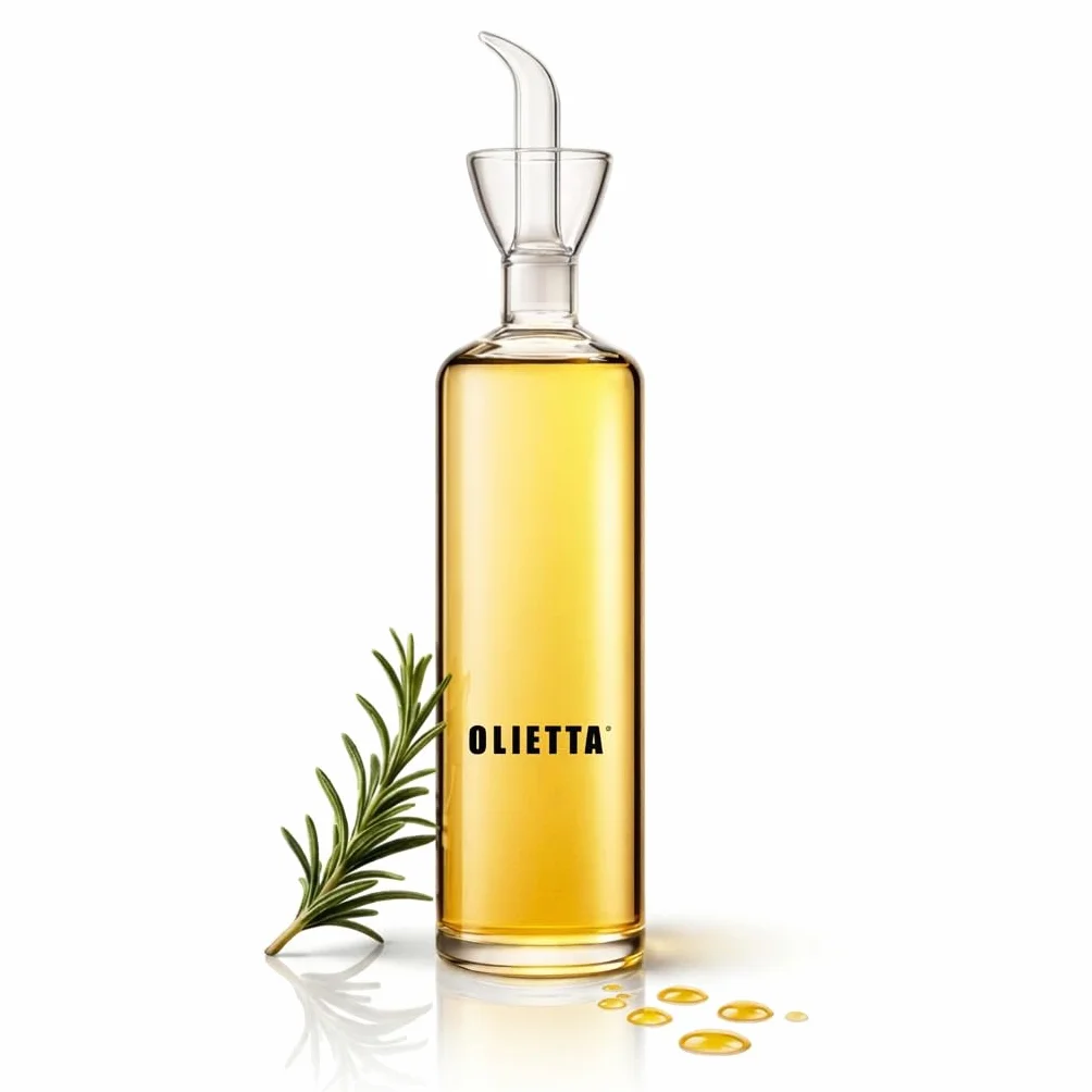 Olietta Oliera da Tavola Salvagoccia in Vetro per Olio e Aceto 500ml 0,5 litri