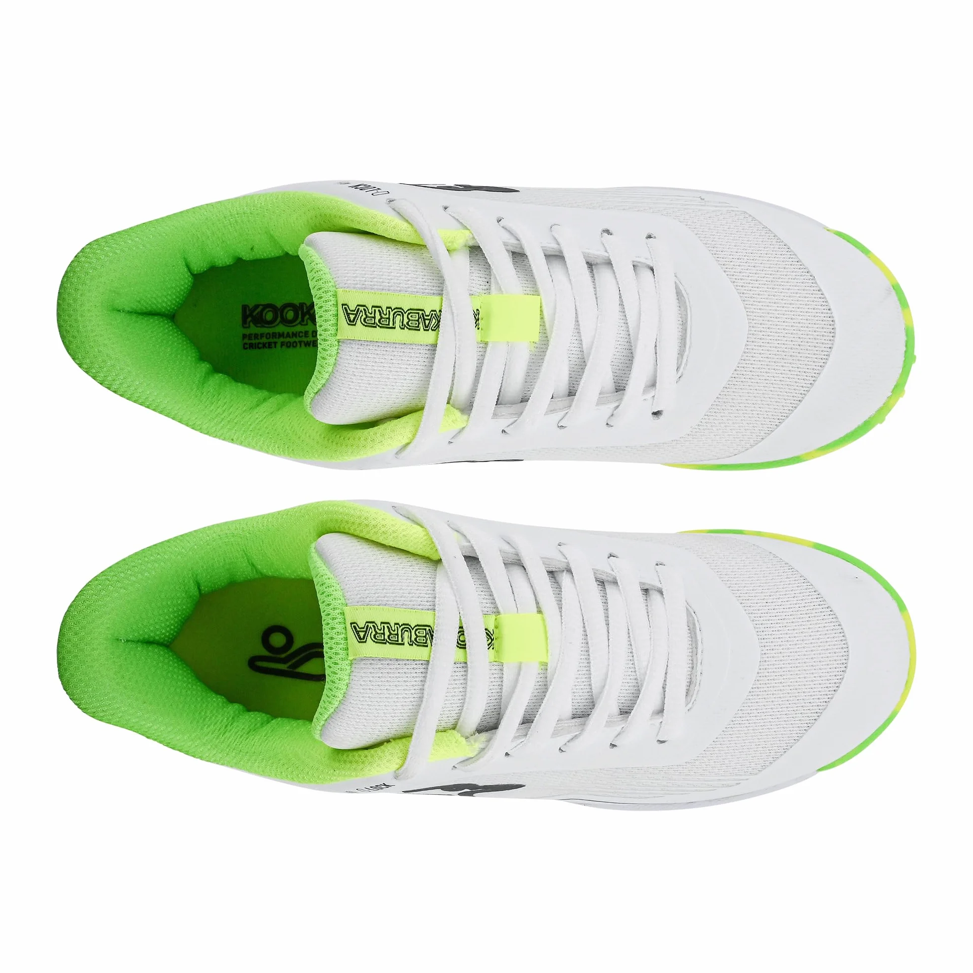 KOOKABURRA KC 5.0 Rubber Sole Cricket Shoe - Yellow/Green