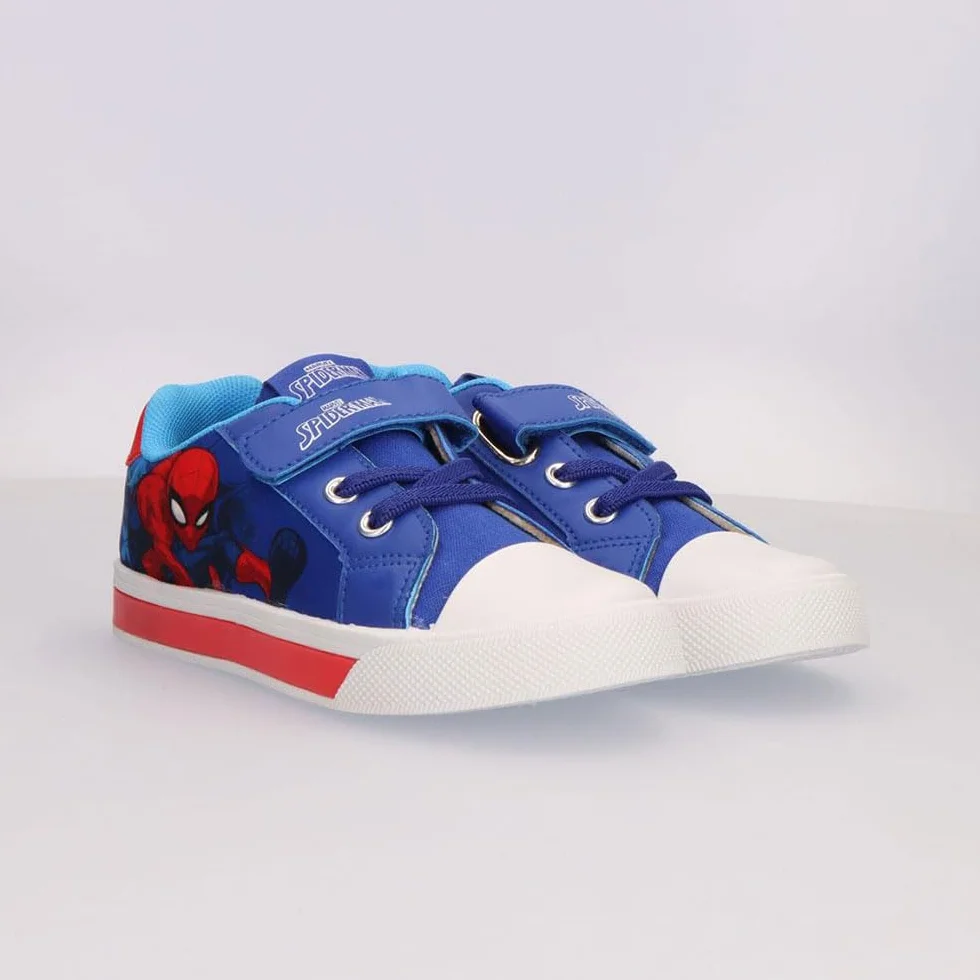 CERDÁ Life's Little Moments Zapatillas con Luces Spiderman Loneta Infantil Suela PVC para Niño Y Niña