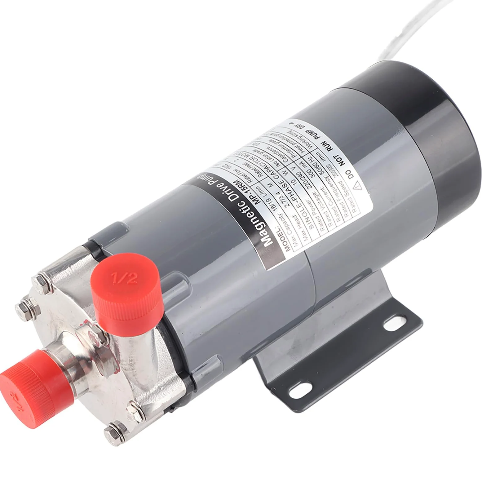 MAGT Birra Pompa Brewing Pompa Magnetica, DC 12V 18W 16-19 L/min in Acciaio Inossidabile per Homebrew (EU 220V)