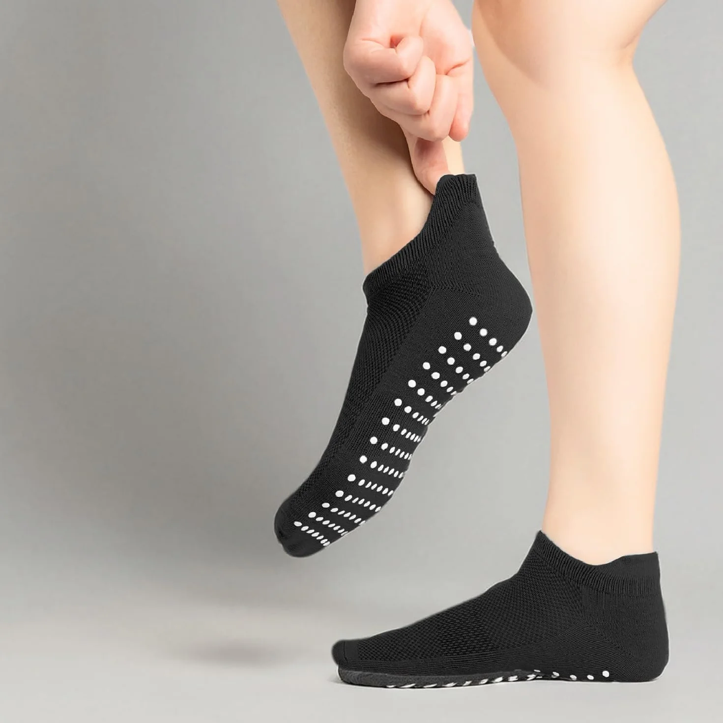 Calze Antiscivolo con Grip Yoga Pilates Fitness Danza Barre Traspiranti Sicure EU 37-42