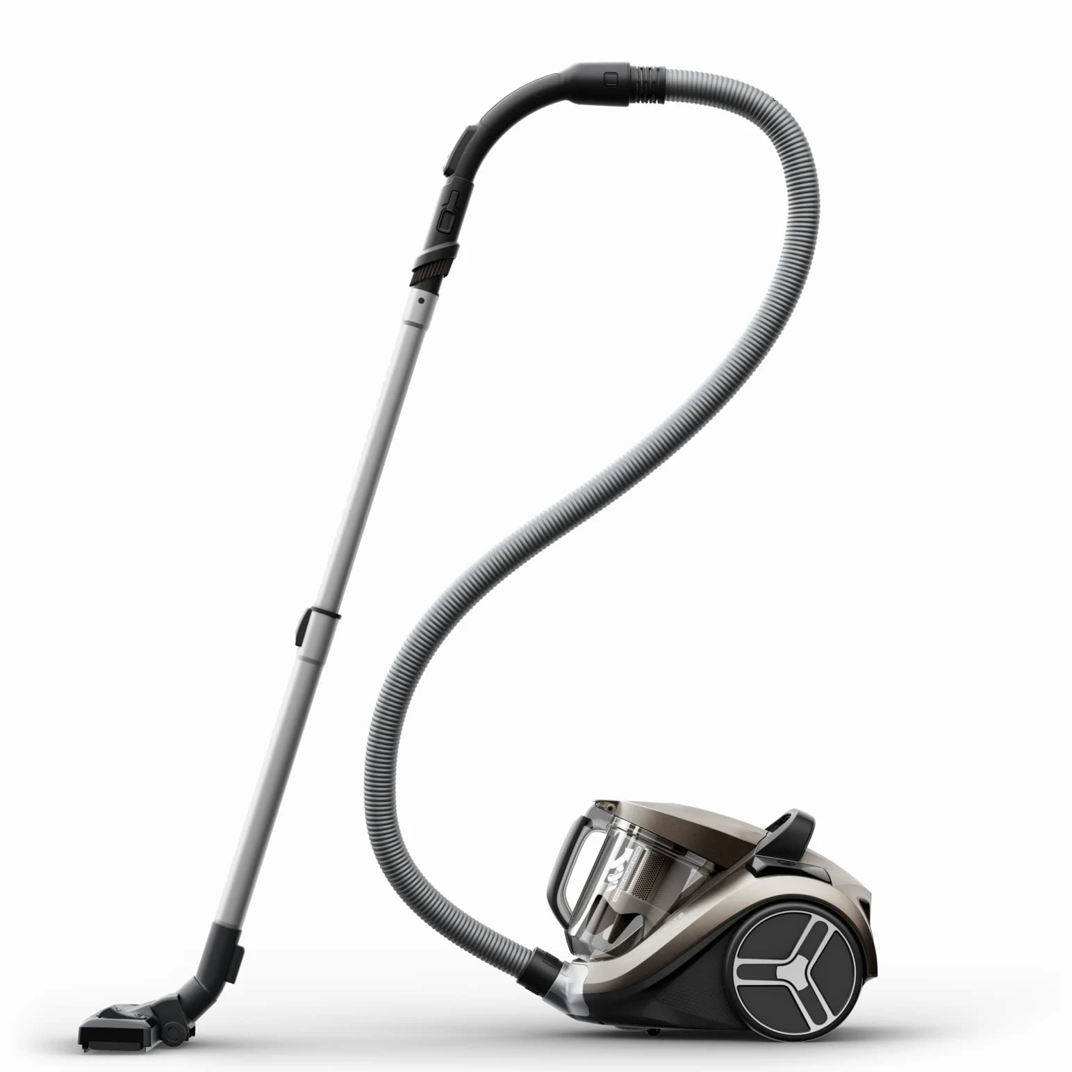 Rowenta Compact Power XXL Aspirapolvere Senza Sacco, Capacità 2.5 Litri, Potenza 900 W, Design Compatto, Sistema di Filtraggio a 3 Livelli, Aspirapolvere Potente, Facile da Pulire, 2 accessori,RO4B50