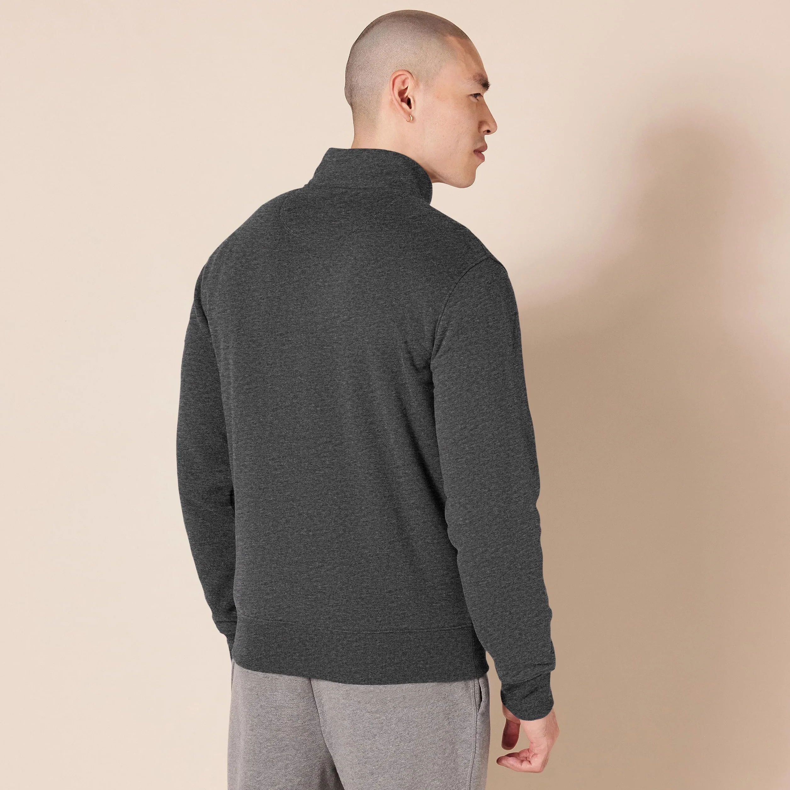 Amazon Essentials Felpa in Pile con Zip e Collo a Lupetto Uomo