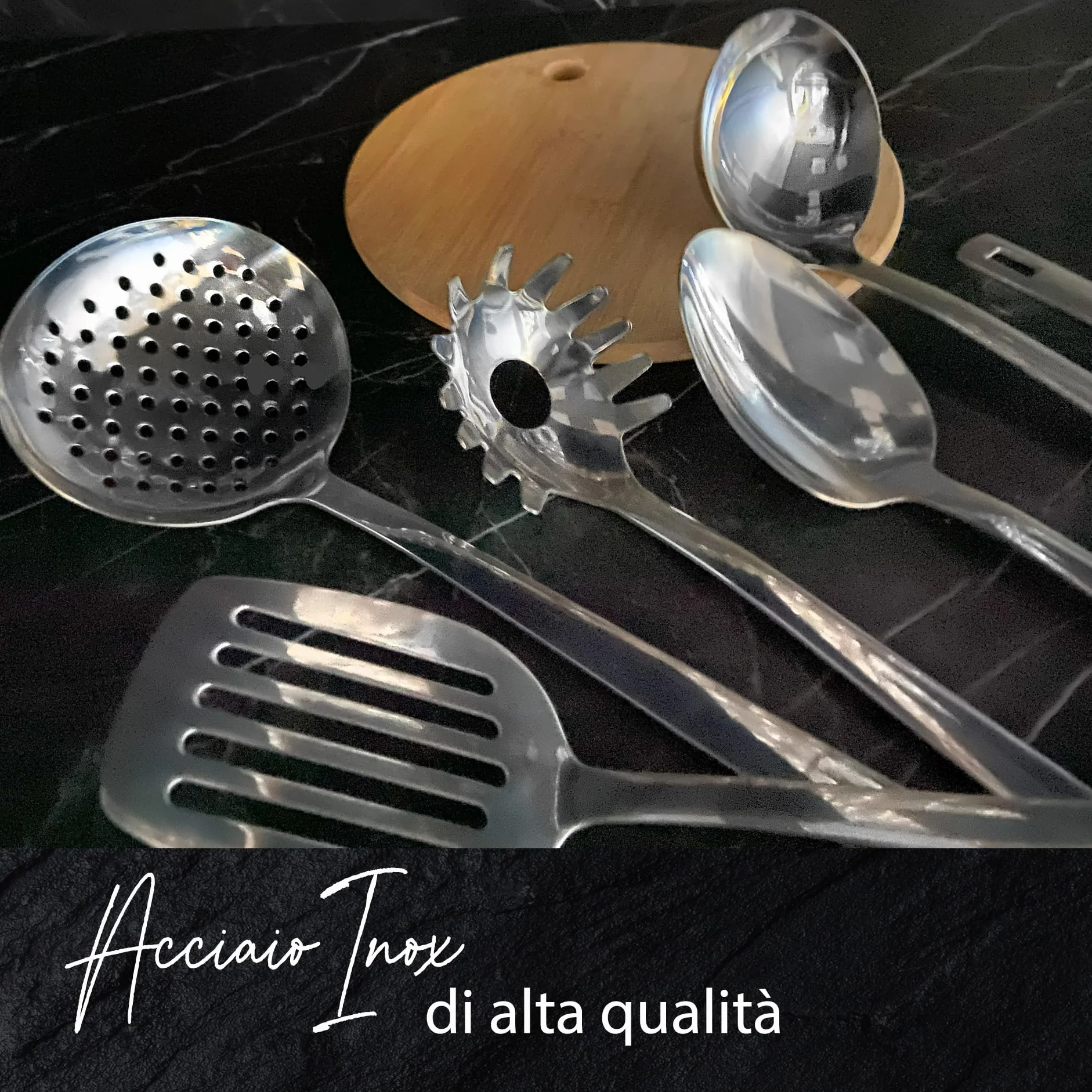 Fackelmann Cucchiaio per servire acciaio inossidabile 35x7 cm