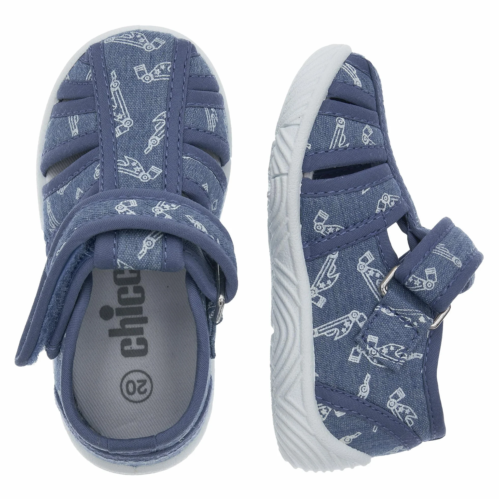 Chicco Pantofole Bambino Ciabatte Flessibili Leggere Traspiranti Chiusura a Strappo Designed in Italy