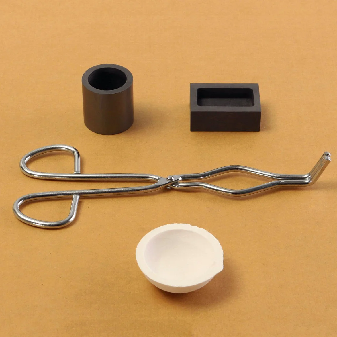 MASUNN 16 Gold Graphite Crogiolo + Pinze + 1 Melting Bowl + Colata Stampo Lingotti