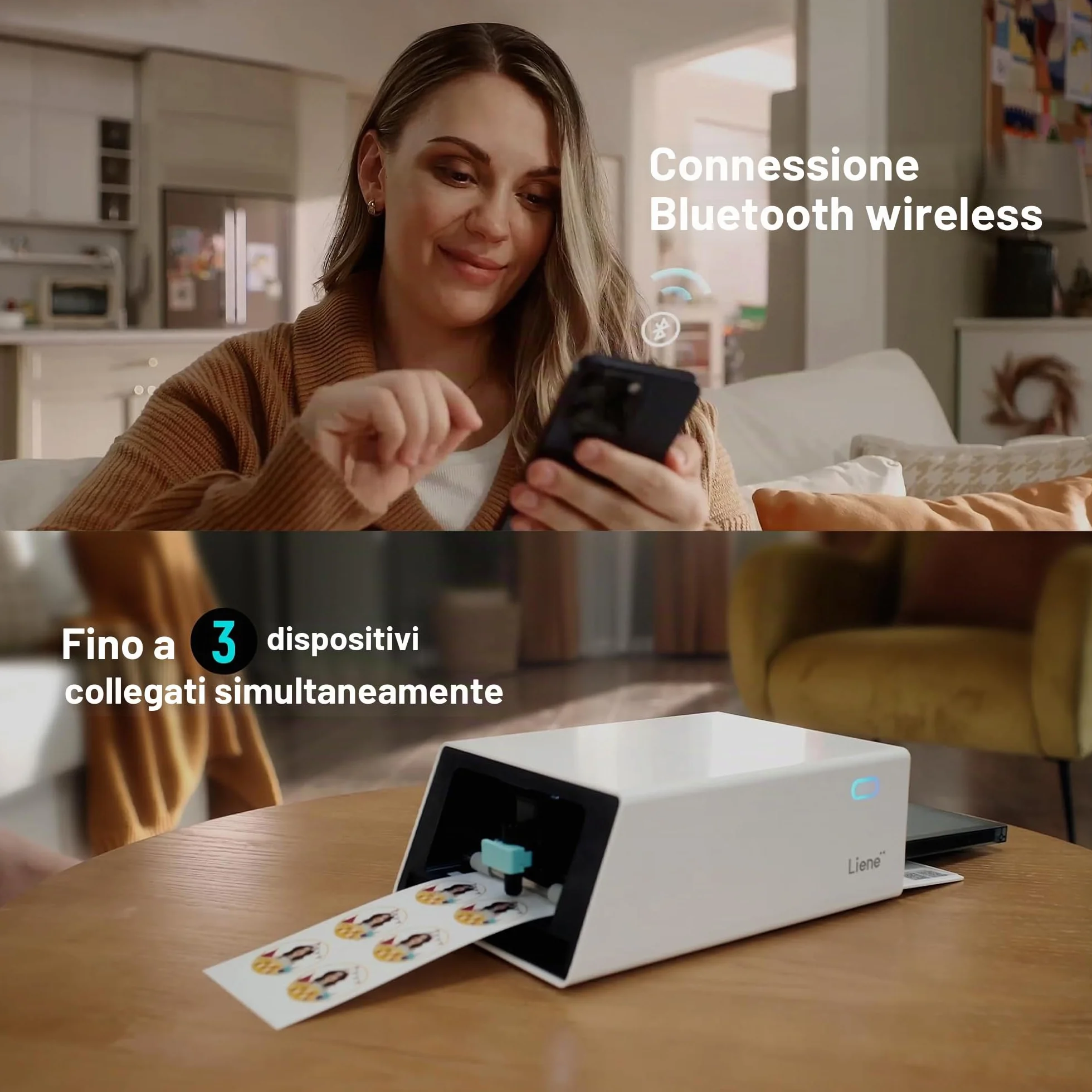 Liene PixCut S1 Stampante Foto Taglio All-in-One Etichettatrice 300 DPI Sublimazione Termica