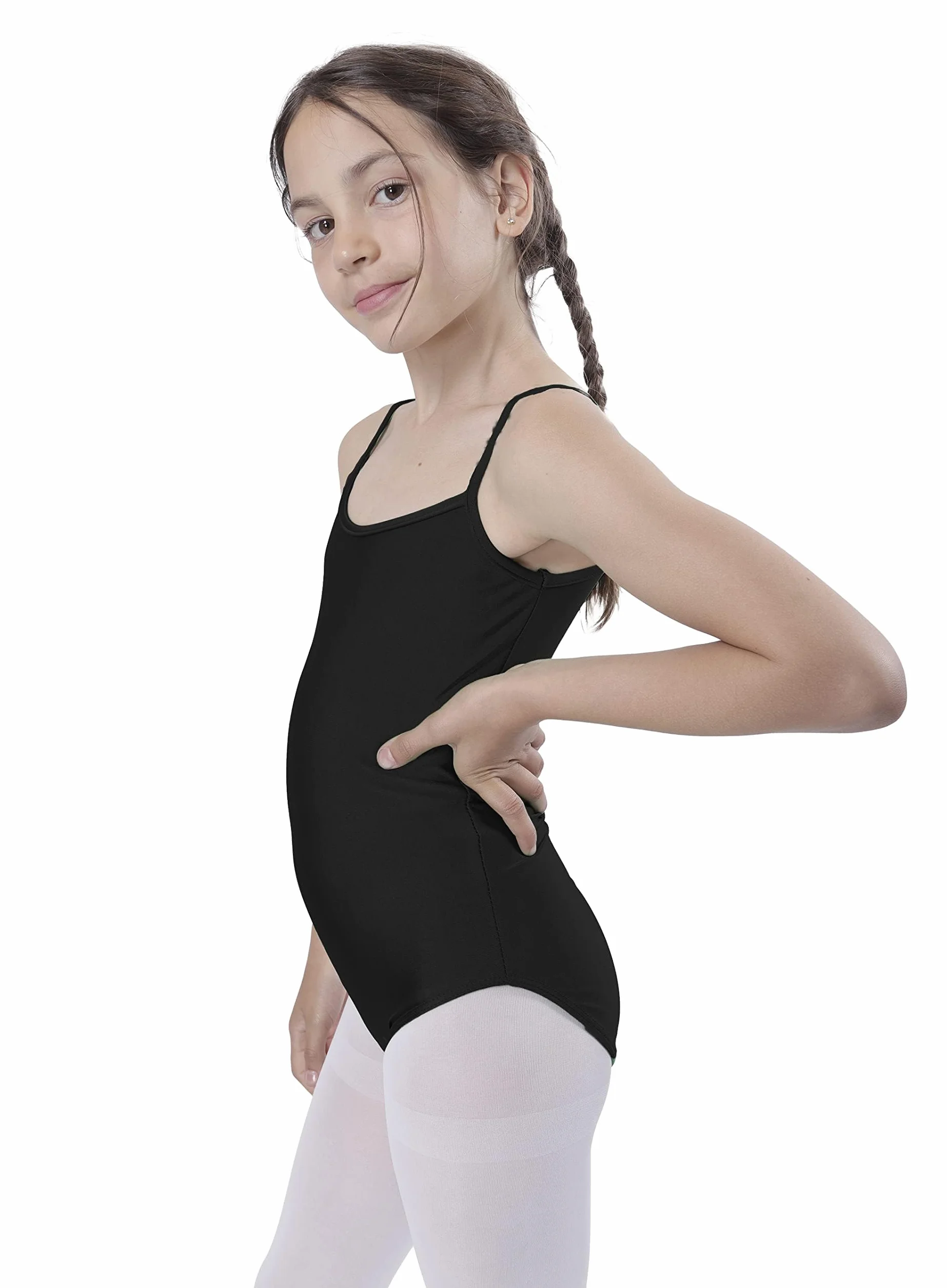 Carnavalife Maglia da balletto da bambina senza maniche scollo rotondo