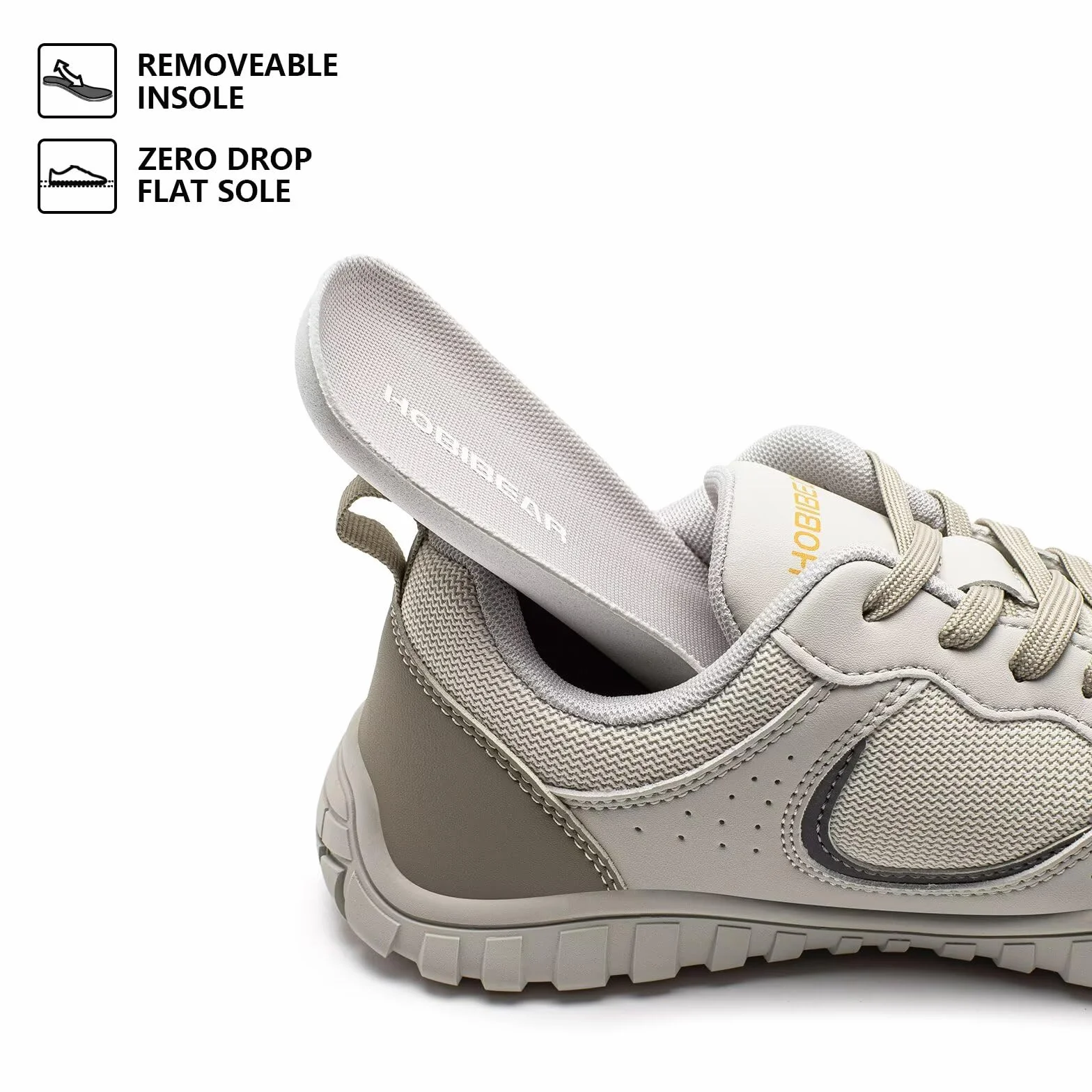 HOBIBEAR Scarpe da uomo e da donna a piedi nudi, larghe, comode sneaker da trail running