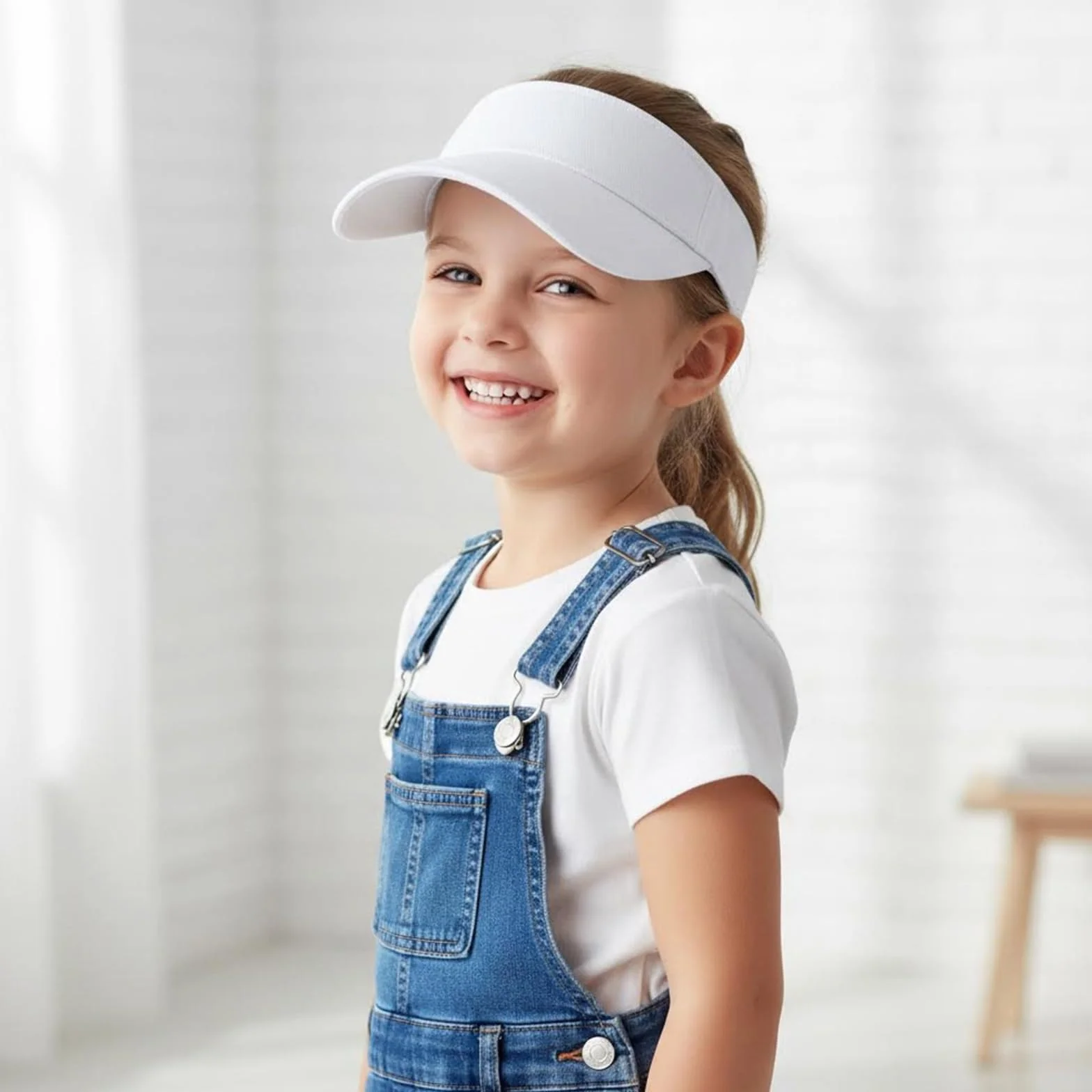 Cappello da sole per bambini 4-10 anni ragazzi ragazze visiera regolabile estiva