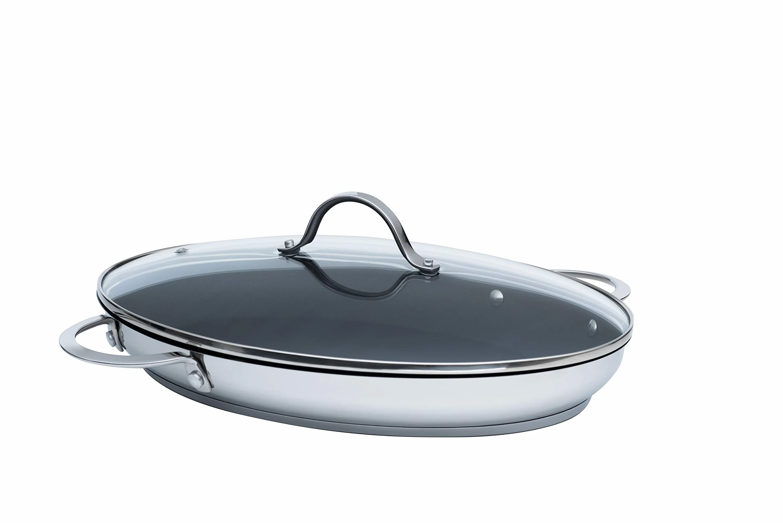 Kelomat, 3540-383, padella per pesce con coperchio; perfetta; 38 x 26 cm