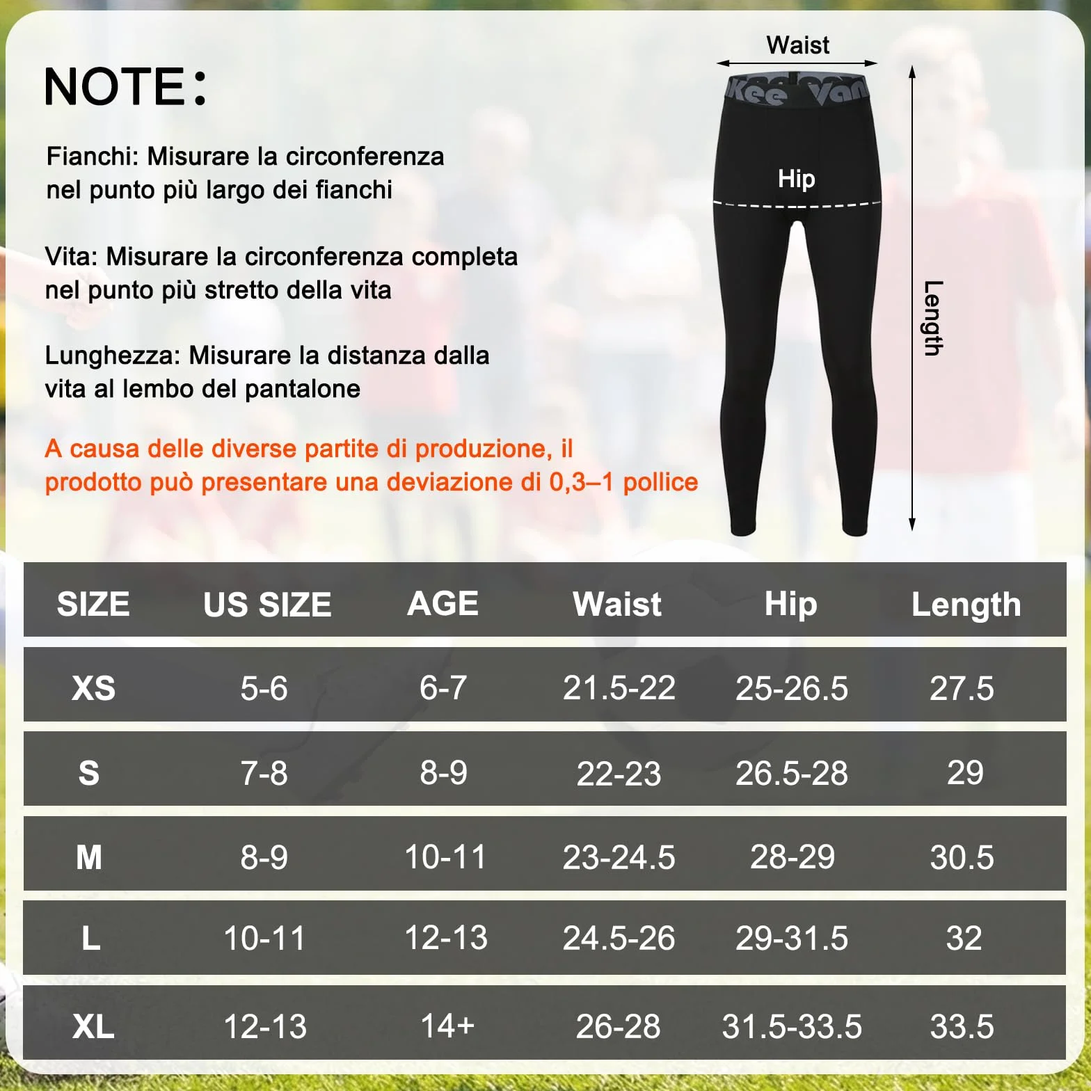 Compression Leggings per Bambino Ragazzi Pantaloni Asciugatura Rapida Traspirante Pantaloni da Allenamento Leggero Elastico Base Layer Legging Adatto per Corsa Calcio Pallacanestro
