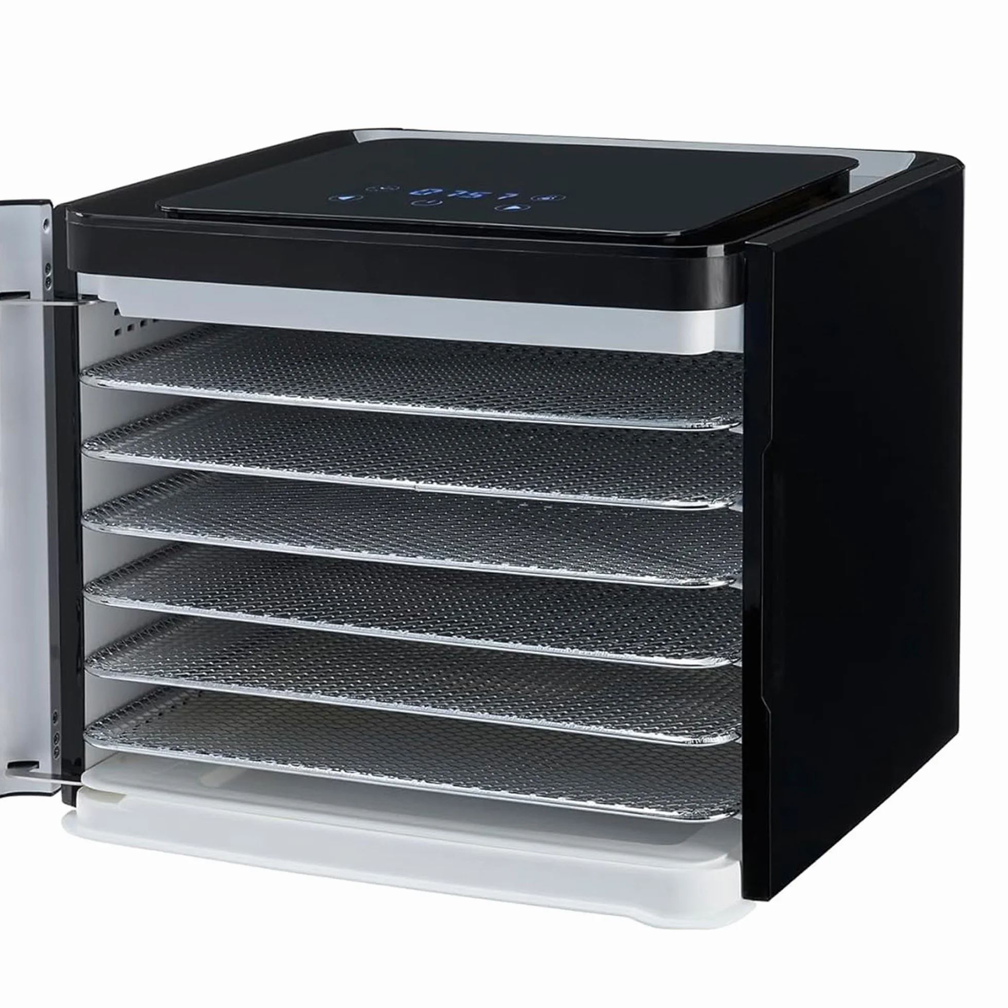 Nebula Essiccatore Alimentare 400W Con 6 Vassoi Inox | Display Touch LED, Temperatura Regolabile 35-70°C, Timer 48h | Disidratatore Per Frutta, Verdura, Carne, Snack E Erbe