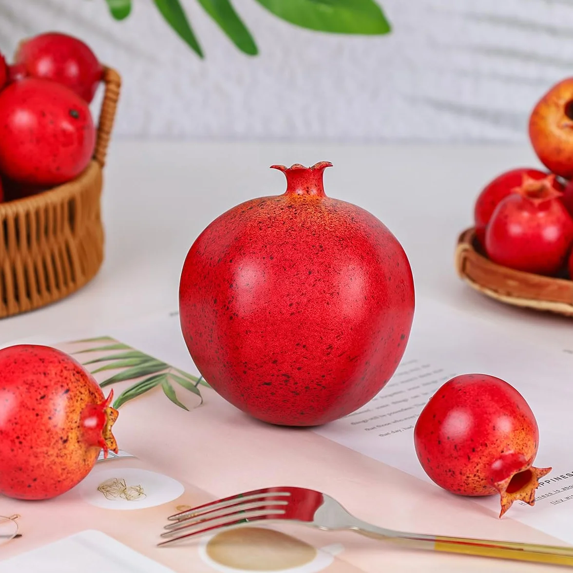 15 melograni artificiali in schiuma di plastica decorazione casa cucina feste matrimoni