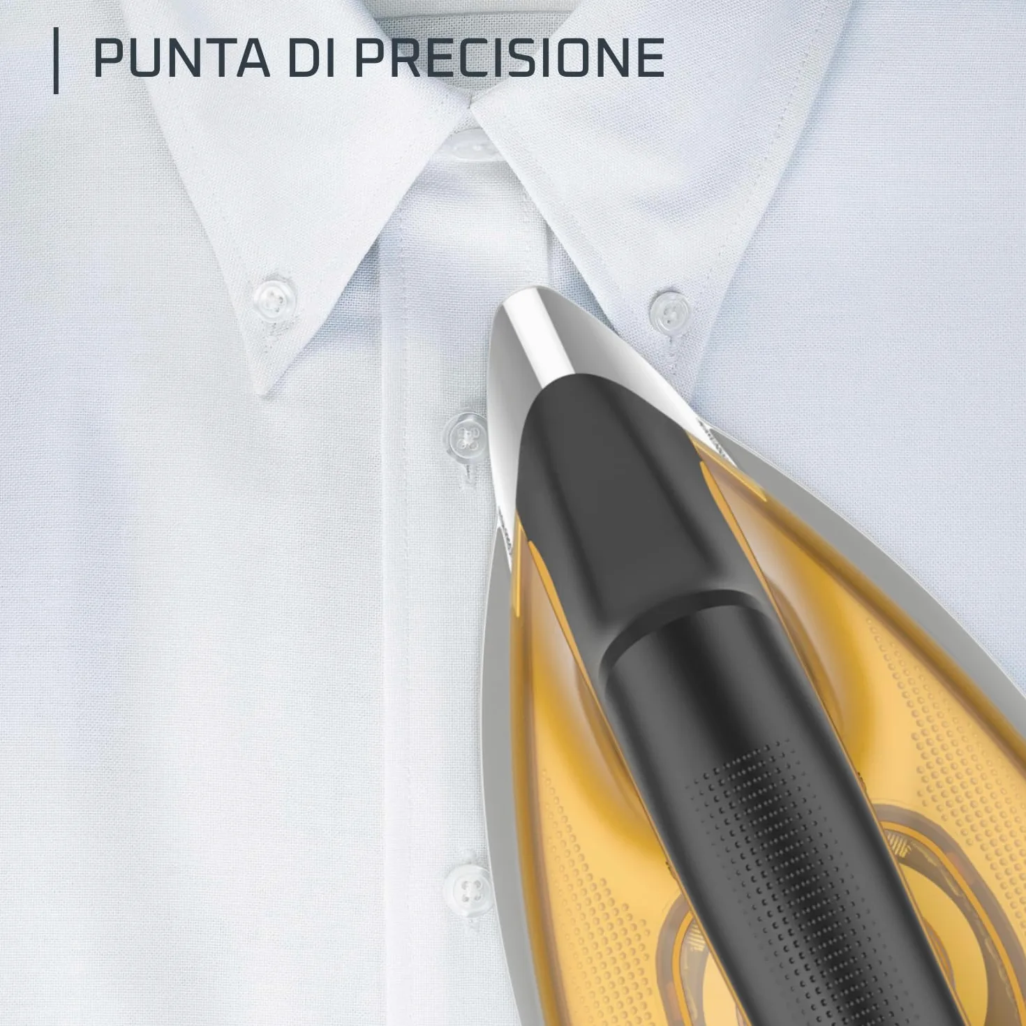 ROWENTA COMPACT STEAM PRO, Ferro da Stiro con Caldaia ad Alta Pressione, 6.4 bar, Colpo Vapore da 325 g/min, Piastra Antigraffio, DG7644