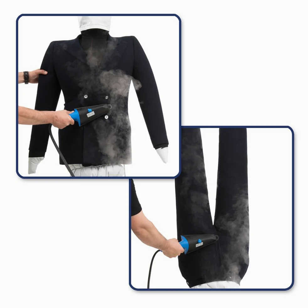 EOLO Stiracamicie Pantaloni SA18 SP INOX Professionale Robot Stira Facile Asciuga Automatico Camicie Stirasciugatrice Spazzola a Vapore Caldaia Manichino Made in Italy Garanzia 5 Anni Efficienza A++
