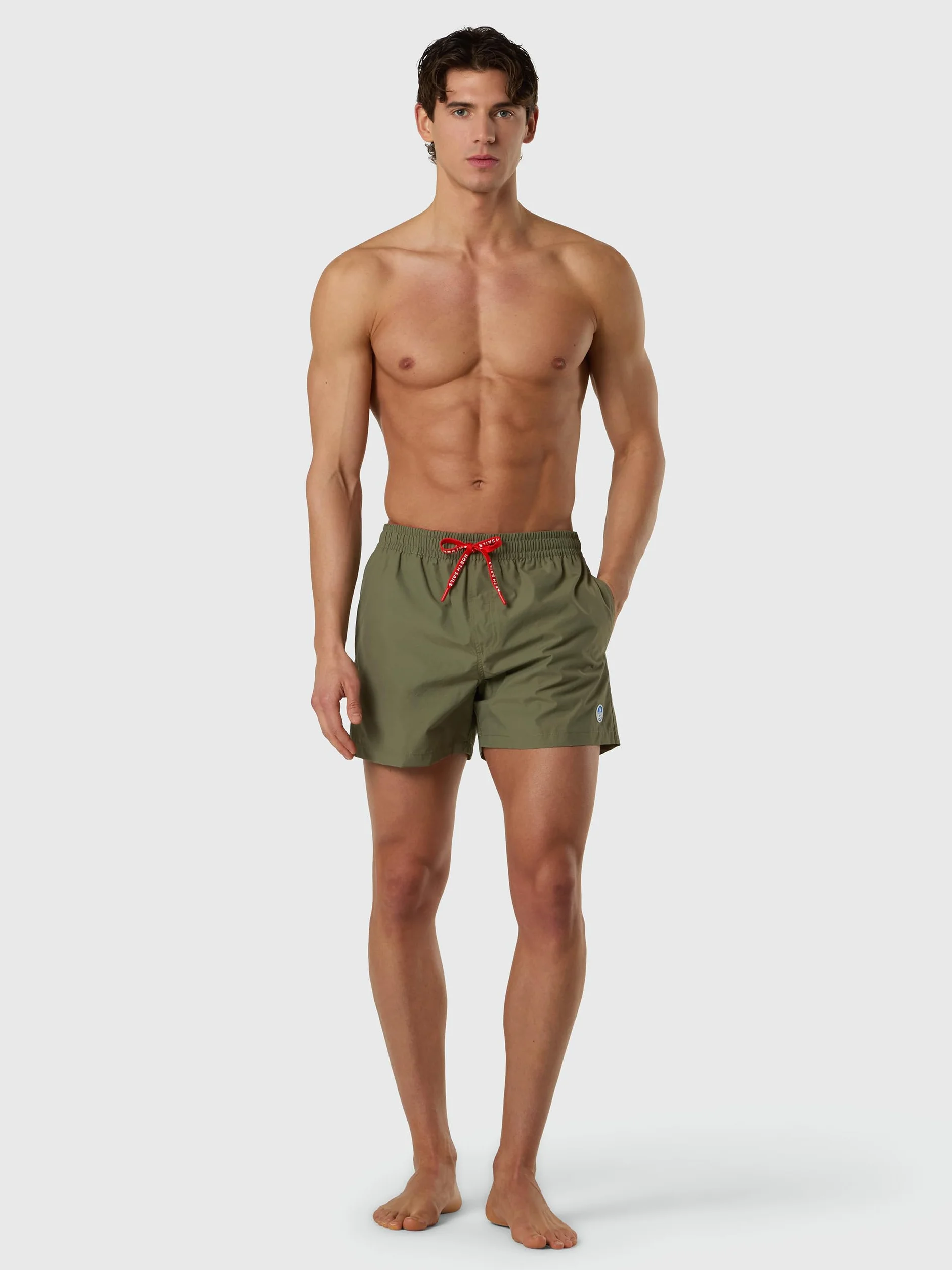 NORTH SAILS Boxer Mare Uomo in Cotone e Poliammide Riciclata Stile Volley