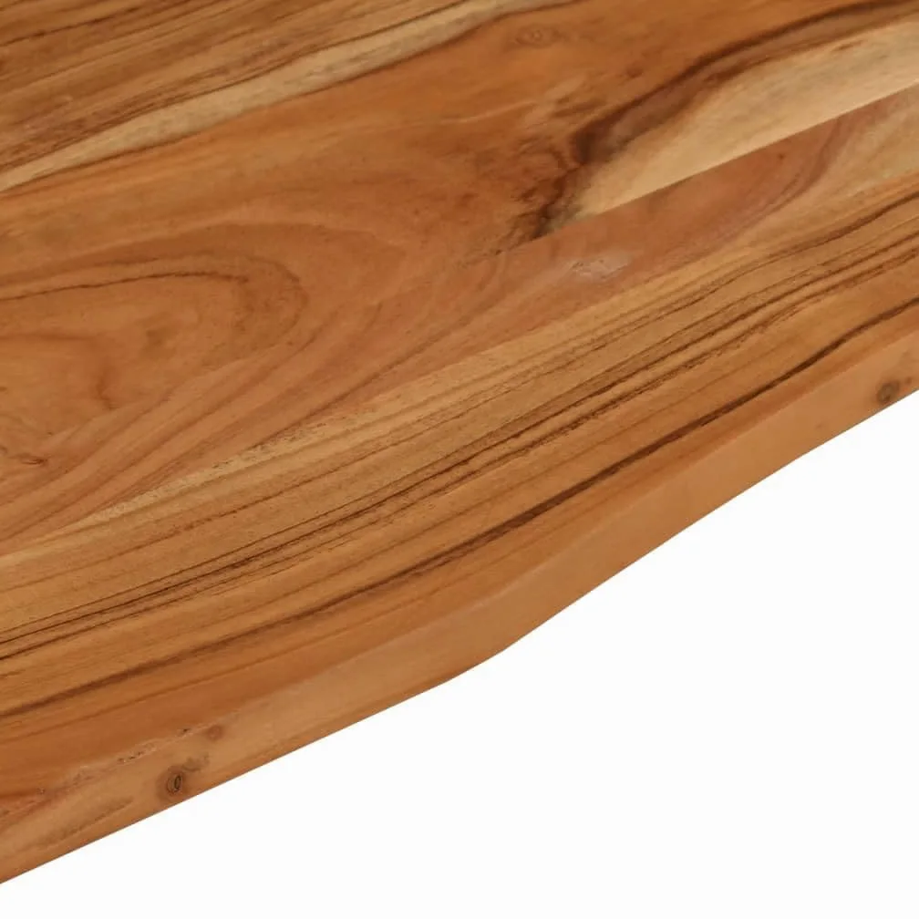 vidaXL Piano Scrivania 140x50x2,5cm Rettangolare Legno Massello Acacia, Piano per scrivania in Legno, Piano per scrivania da Ufficio, Piano