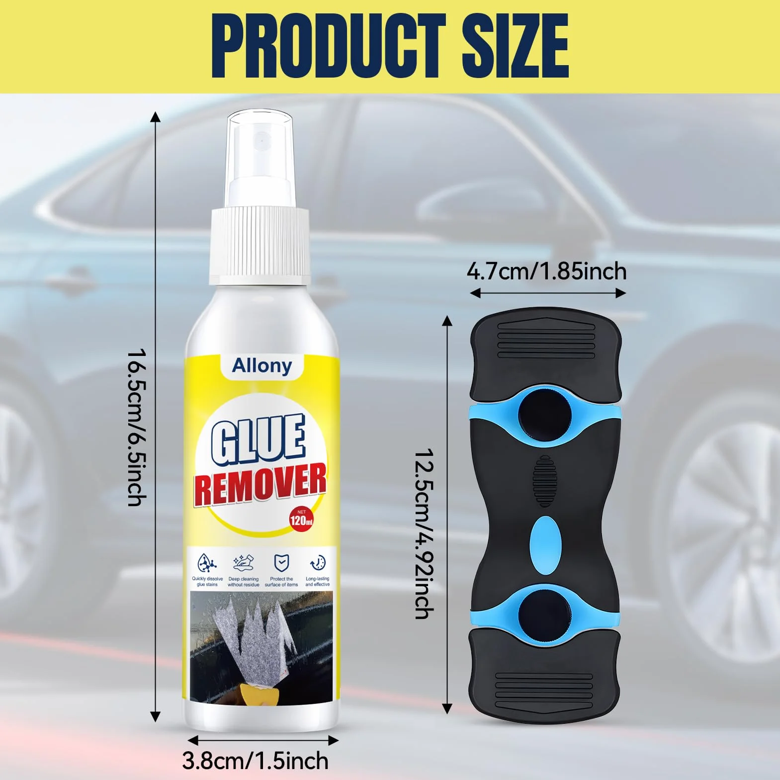 ALLONY Rimuovi Colla Spray Solvente per Etichette e Residui 120ML