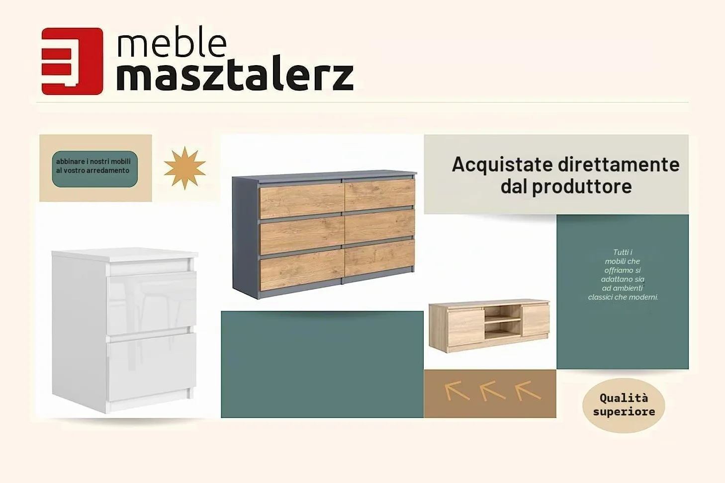 meble masztalerz Set 2 Comodini 40 cm, 2C, Bianco con Frontale Lucido | Moderno Comodino Piccolo 40x55x39 cm, Mobili Camera da Letto, Comodini Camera da Letto Moderni