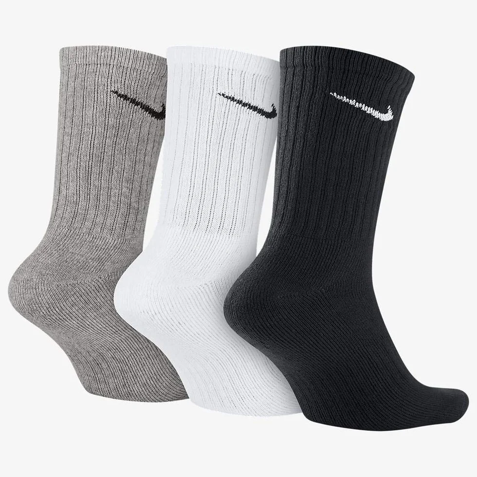 NIKE Calze Uomo 3ppk Value Cotton Crew-SMLX