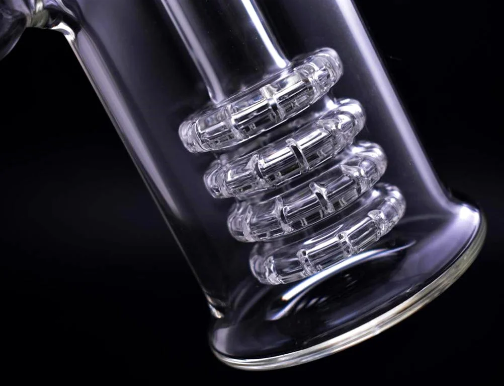 Bruciatore a olio in vetro spesso per raccogliere cenere, 20,3 cm, per bong, con dab rig da 14 mm, per fumare (B)