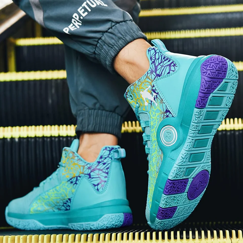Scarpe da Basket per Bambini Leggero Antiscivolo Traspirante Comfort