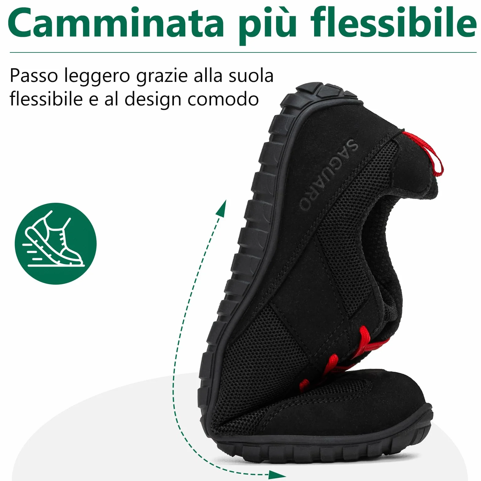 SAGUARO Scarpe Minimaliste Uomo Barefoot Traspiranti Pianta Larga 39-48 EU