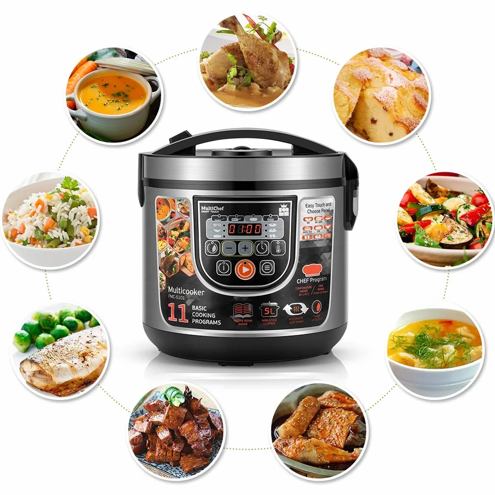 ForMe Multicooker 5L 860W 11 Funzioni Programmabili Keep Warm Timer LED