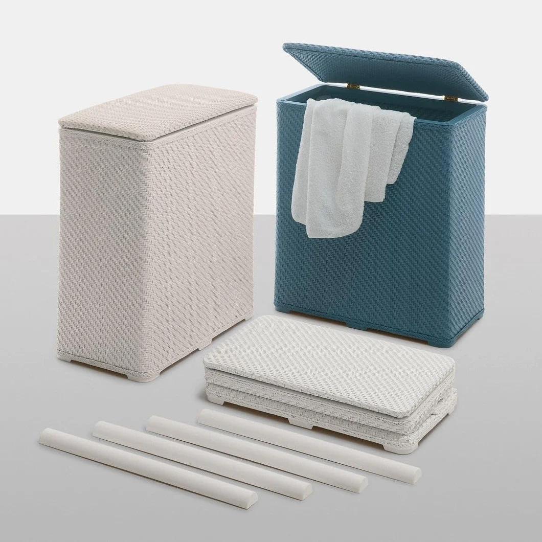 Cesto Portabiancheria Bianco Kiamami Valentina Bagno Robinia
