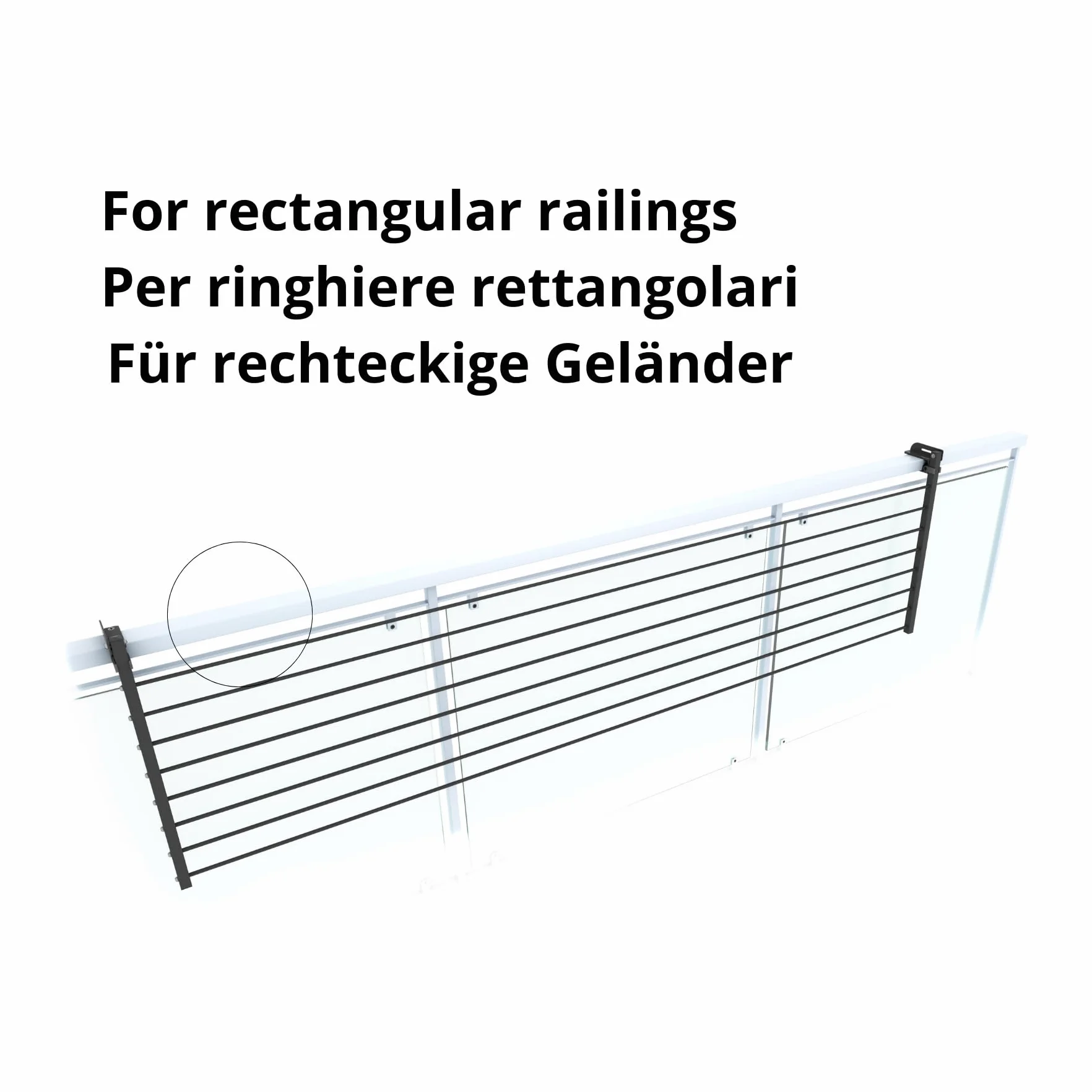 foxydry Stendino da Balcone Ribaltabile Stendibiancheria da Ringhiera Acciaio inox alluminio Duo 202 cm Antracite