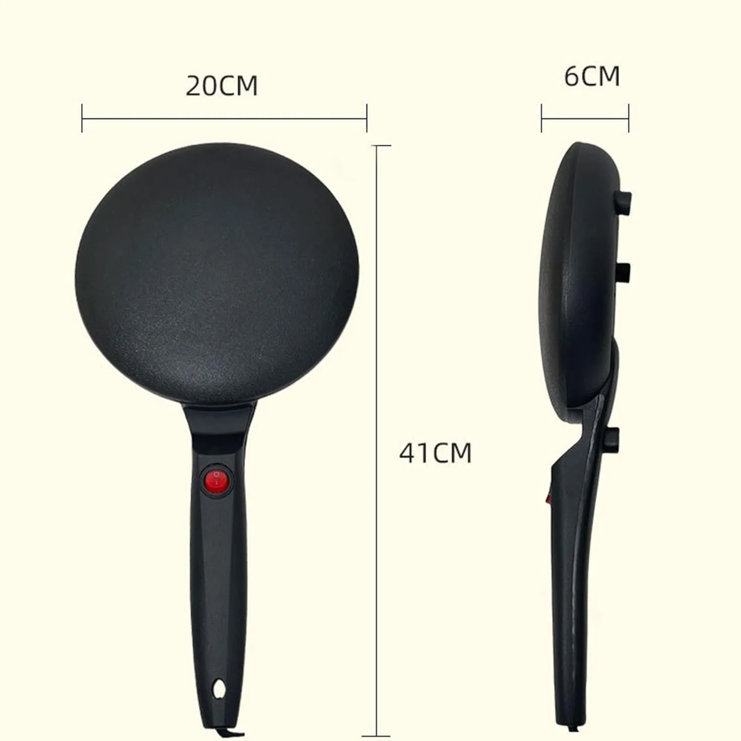 Instant 8" Electric Crepe Maker Nonstick Auto Temperature Control for Roti Tortillas Blintz Breakfast