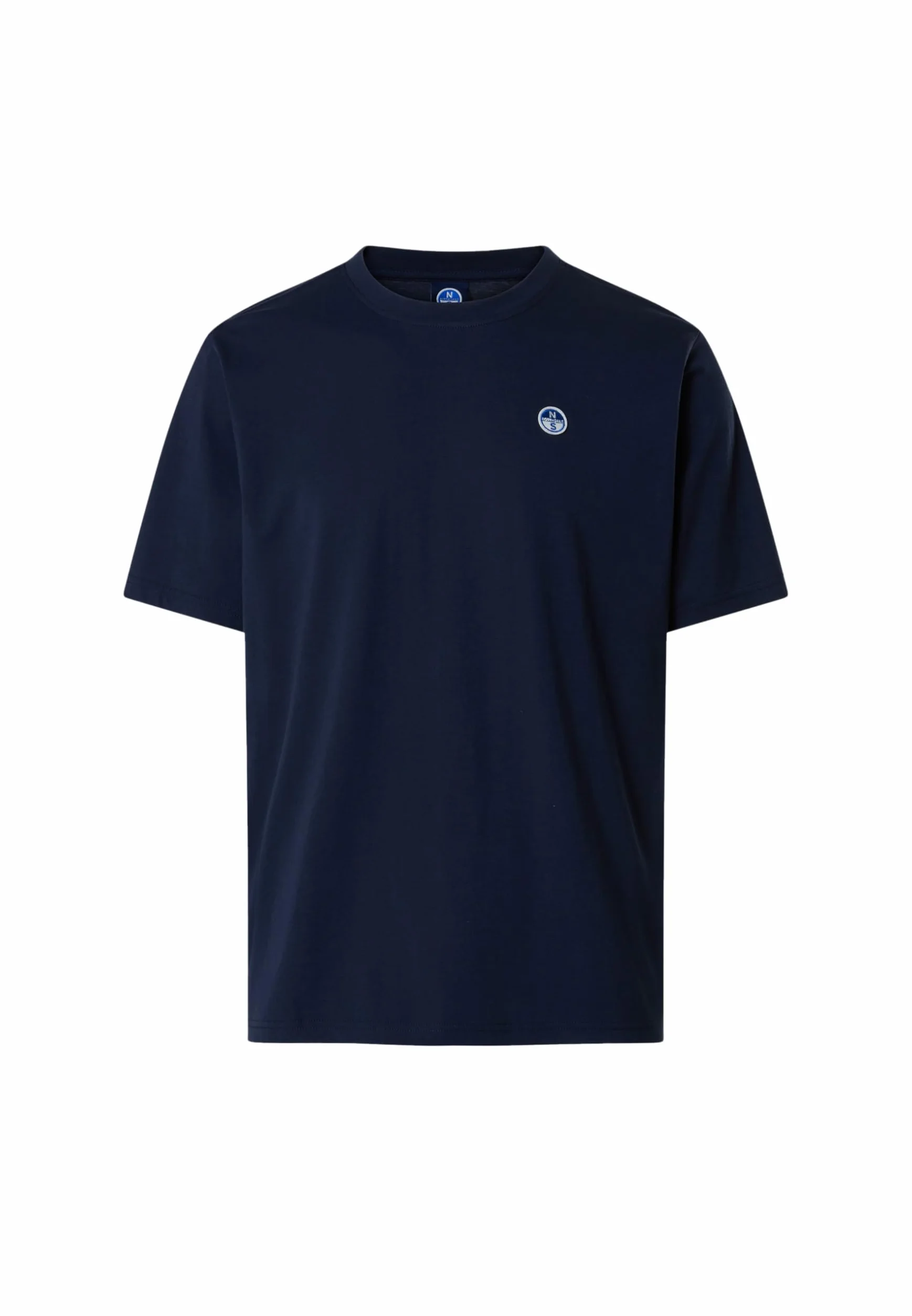 NORTH SAILS T-Shirt Uomo in Jersey di Cotone Organico con Patch Logo