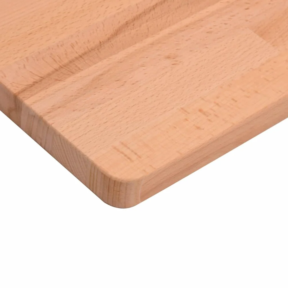 vidaXL Piano Scrivania 110x60x2,5 cm in Legno Massello di Faggio