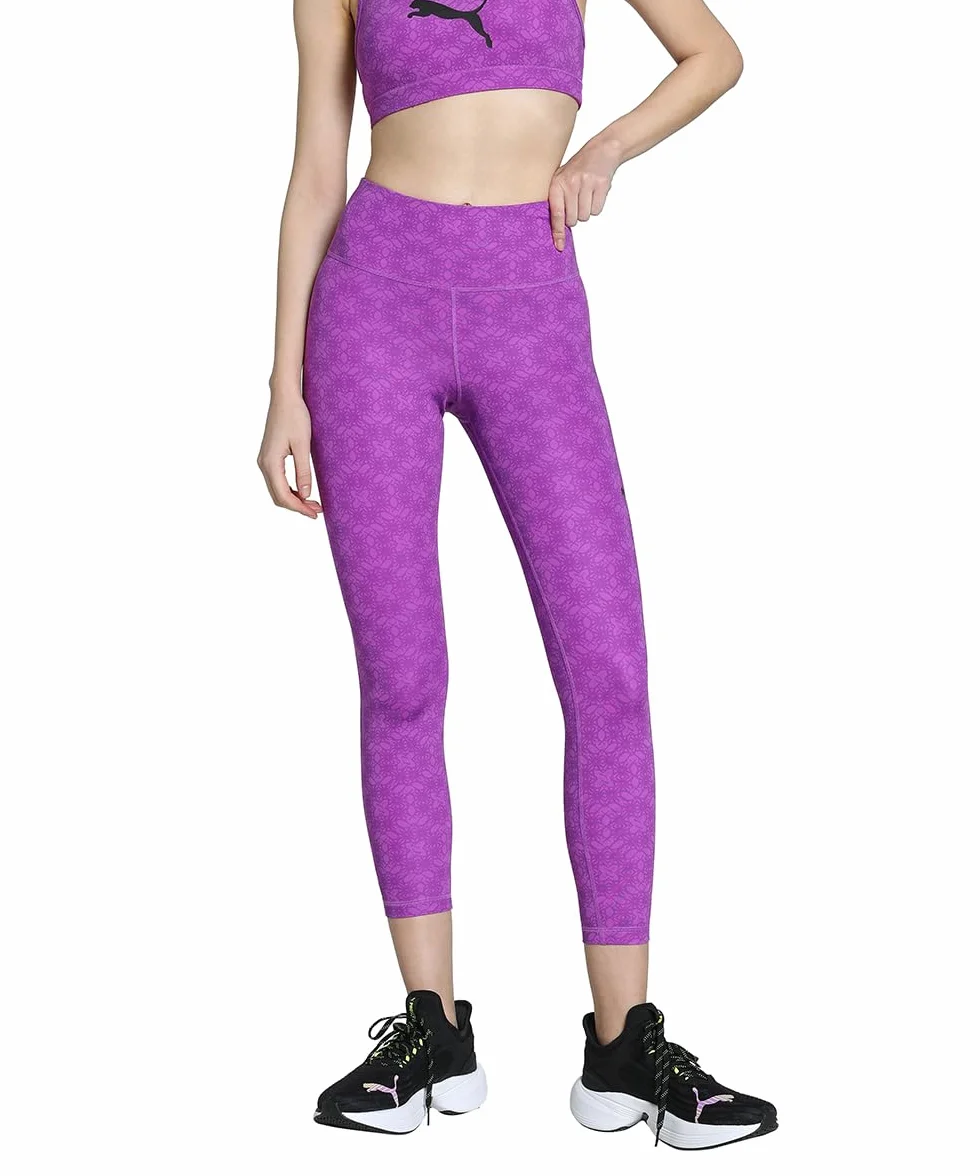 PUMA W Tad Graphic Tight - 7/8 Aop collant bambina Unisex - Adulto (Pacco da 1)