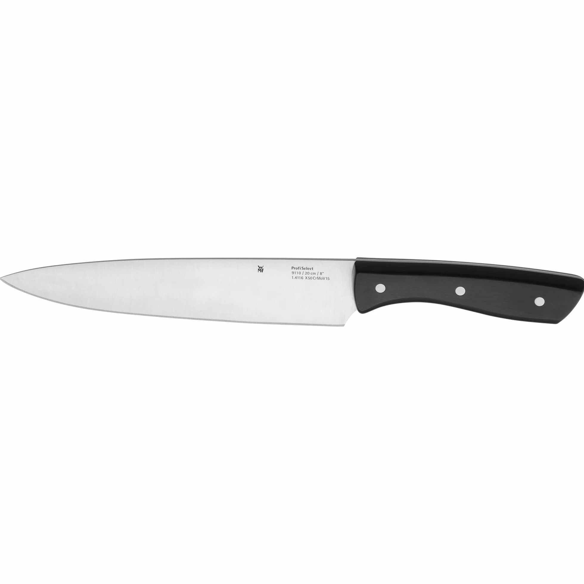 WMF Ceppo portacoltelli con set di coltelli da cucina con portacoltelli, 6 coltelli affilati, blocco in legno laccato, lama speciale in acciaio